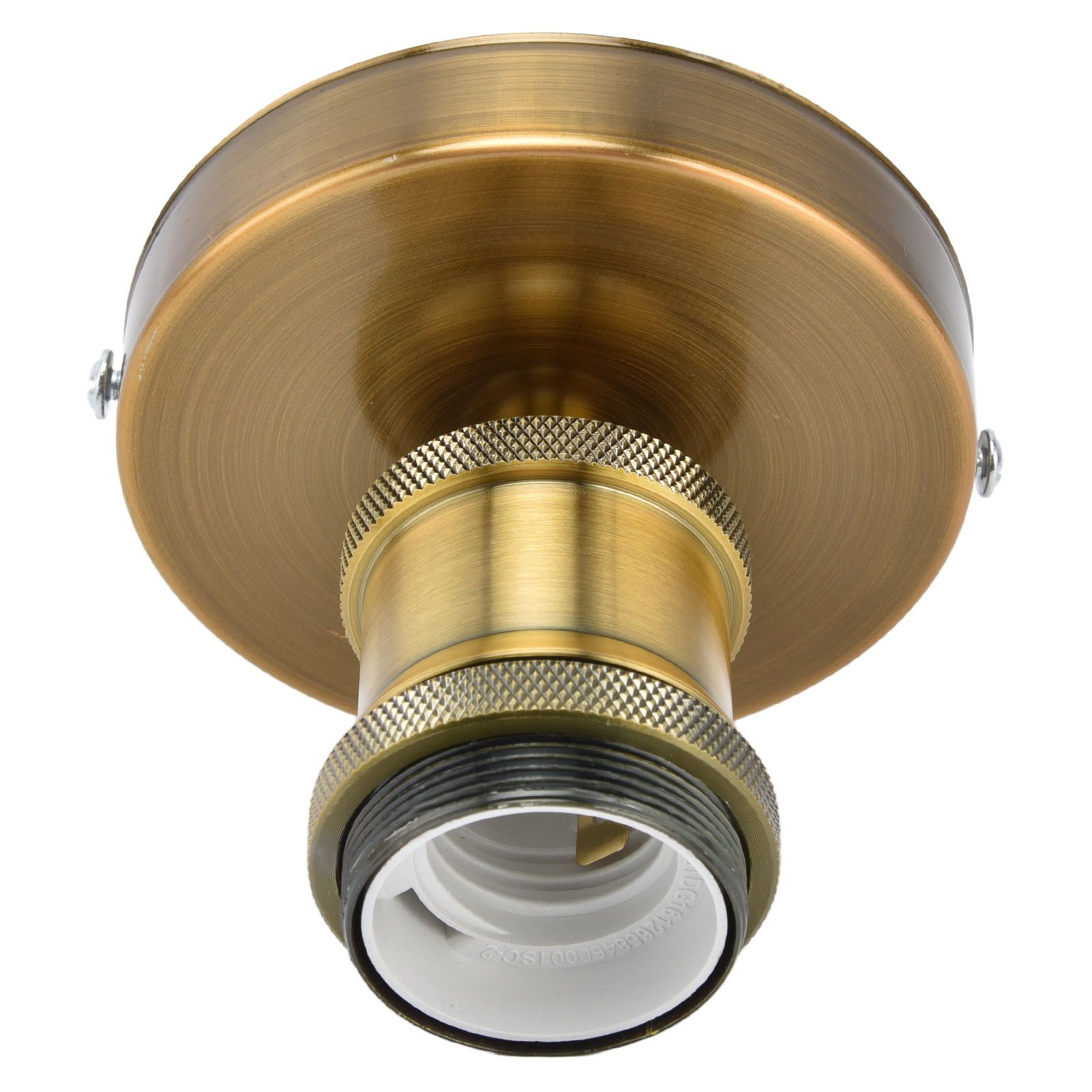 Vintage E26 E27 Lamp Socket Ceiling Lamp Holder with Accessories for Kitchen Bedroom Living Room 100‑240VAntique Gold - Image 3