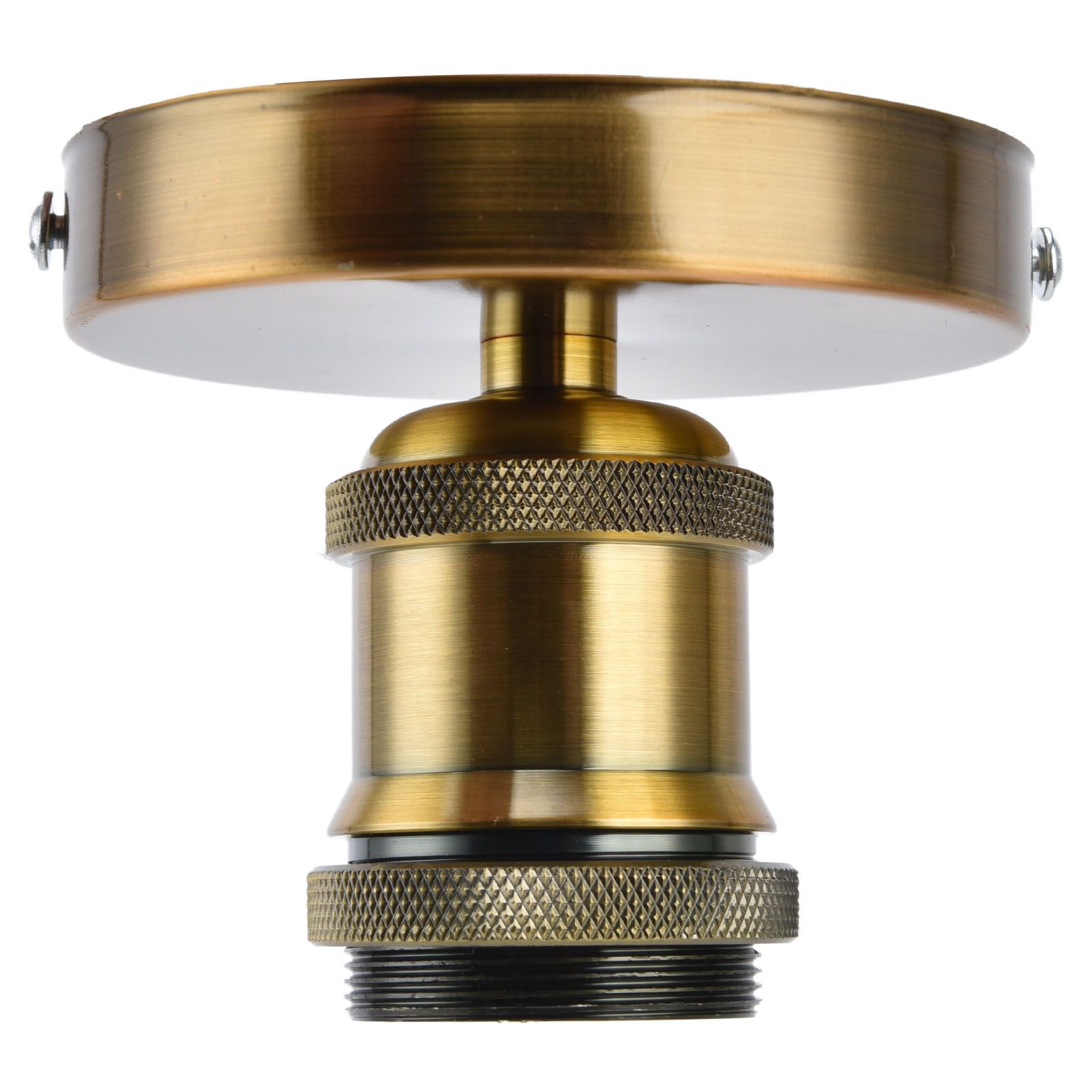 Vintage E26 E27 Lamp Socket Ceiling Lamp Holder with Accessories for Kitchen Bedroom Living Room 100‑240VAntique Gold - Image 4