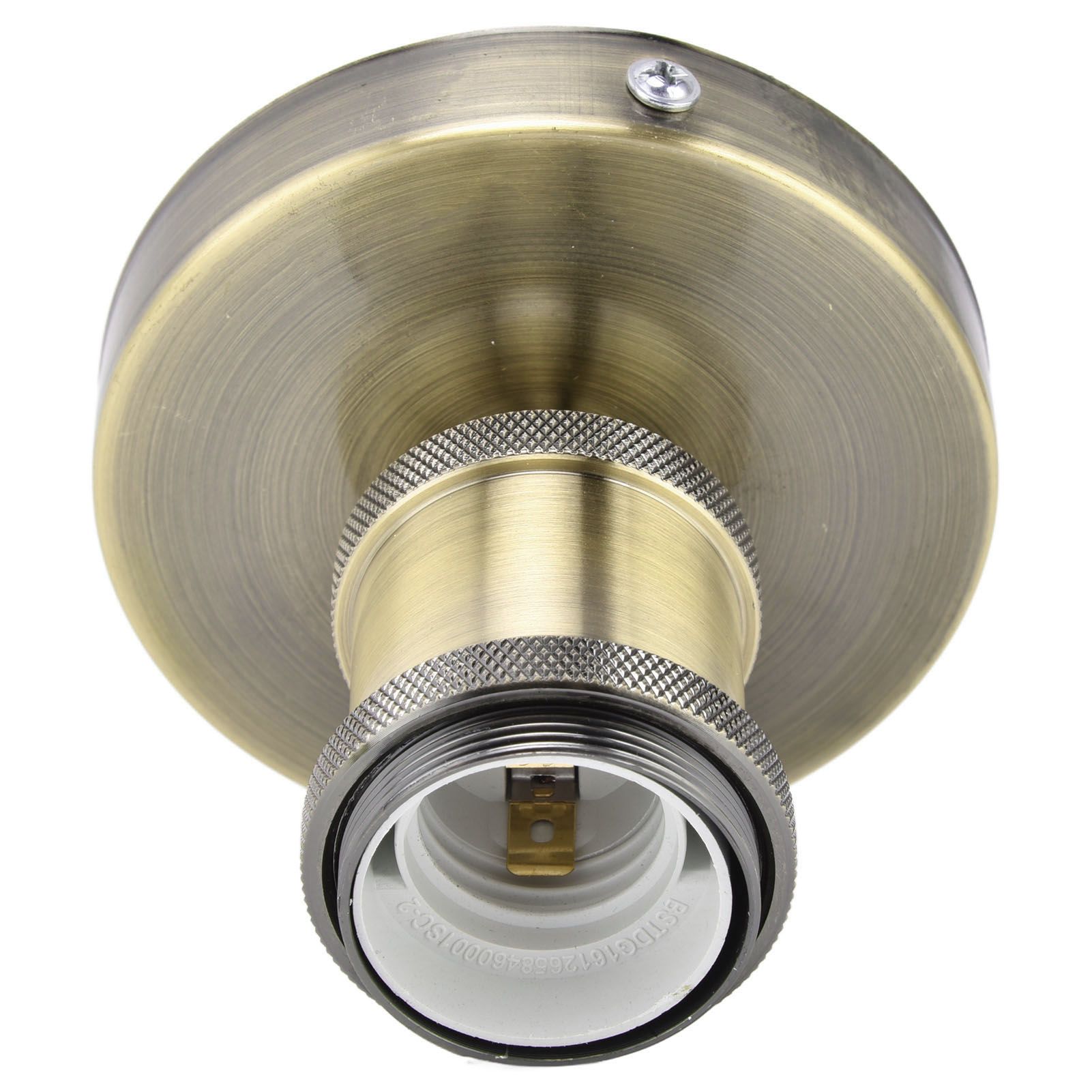 Vintage E26 E27 Lamp Socket Ceiling Lamp Holder with Accessories for Kitchen Bedroom Living Room 100‑240VAntique Green - Image 3