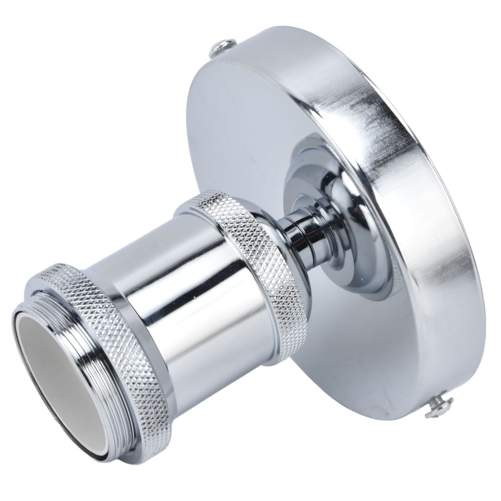 Vintage E26 E27 Lamp Socket Ceiling Lamp Holder with Accessories for Kitchen Bedroom Living Room 100‑240VSilver - Image 3