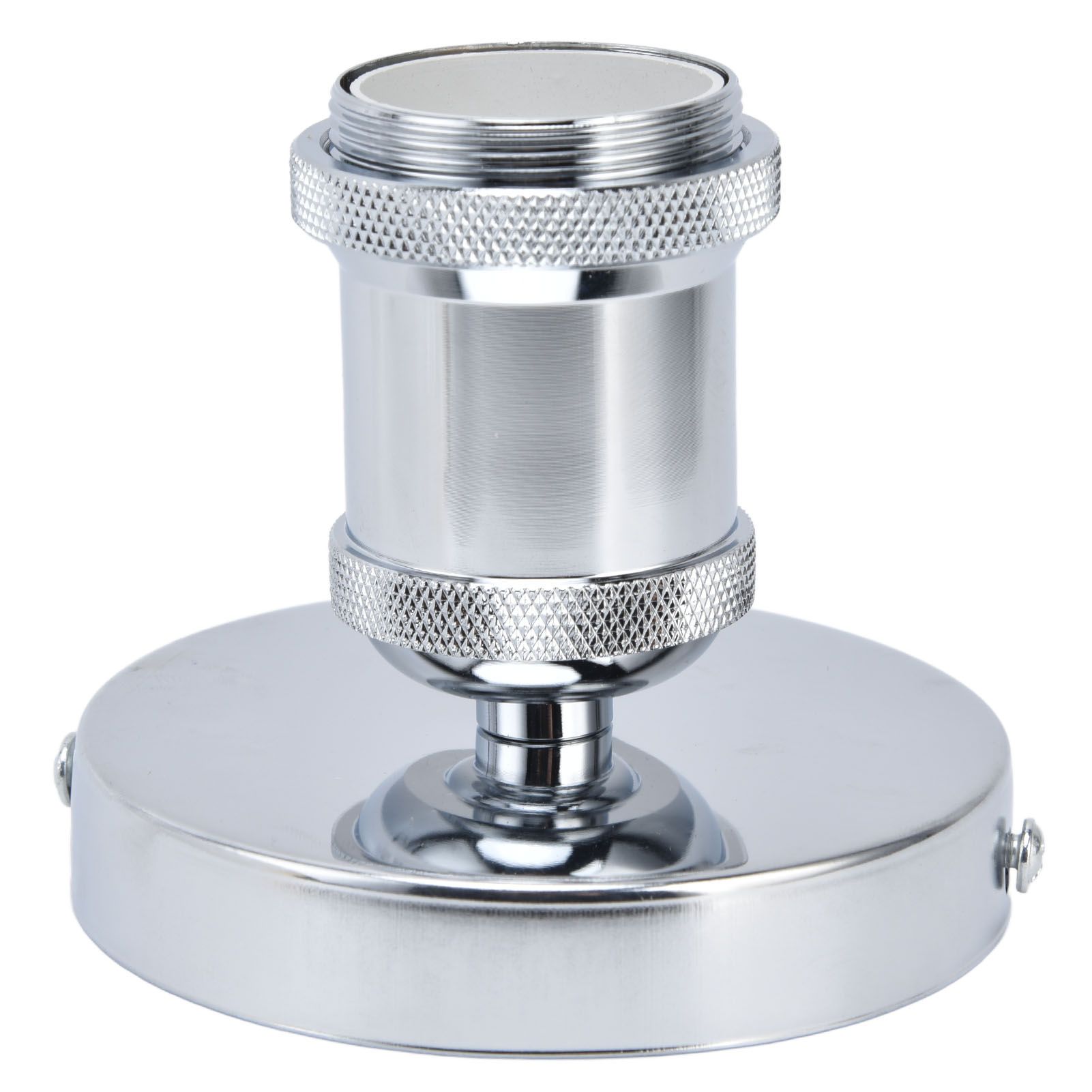 Vintage E26 E27 Lamp Socket Ceiling Lamp Holder with Accessories for Kitchen Bedroom Living Room 100‑240VSilver - Image 4