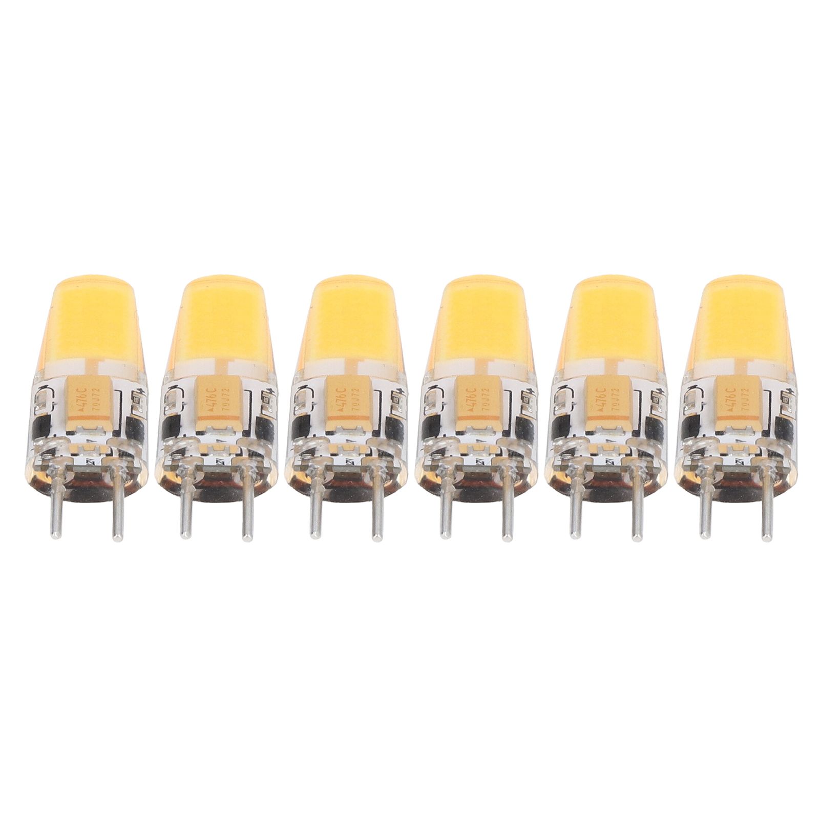 6PCS GY6.35 Bulb 5W AC DC12V COB Light Bulb Energy Saving Silicone Ceiling Lamp Bulb for Living Room - Image 5