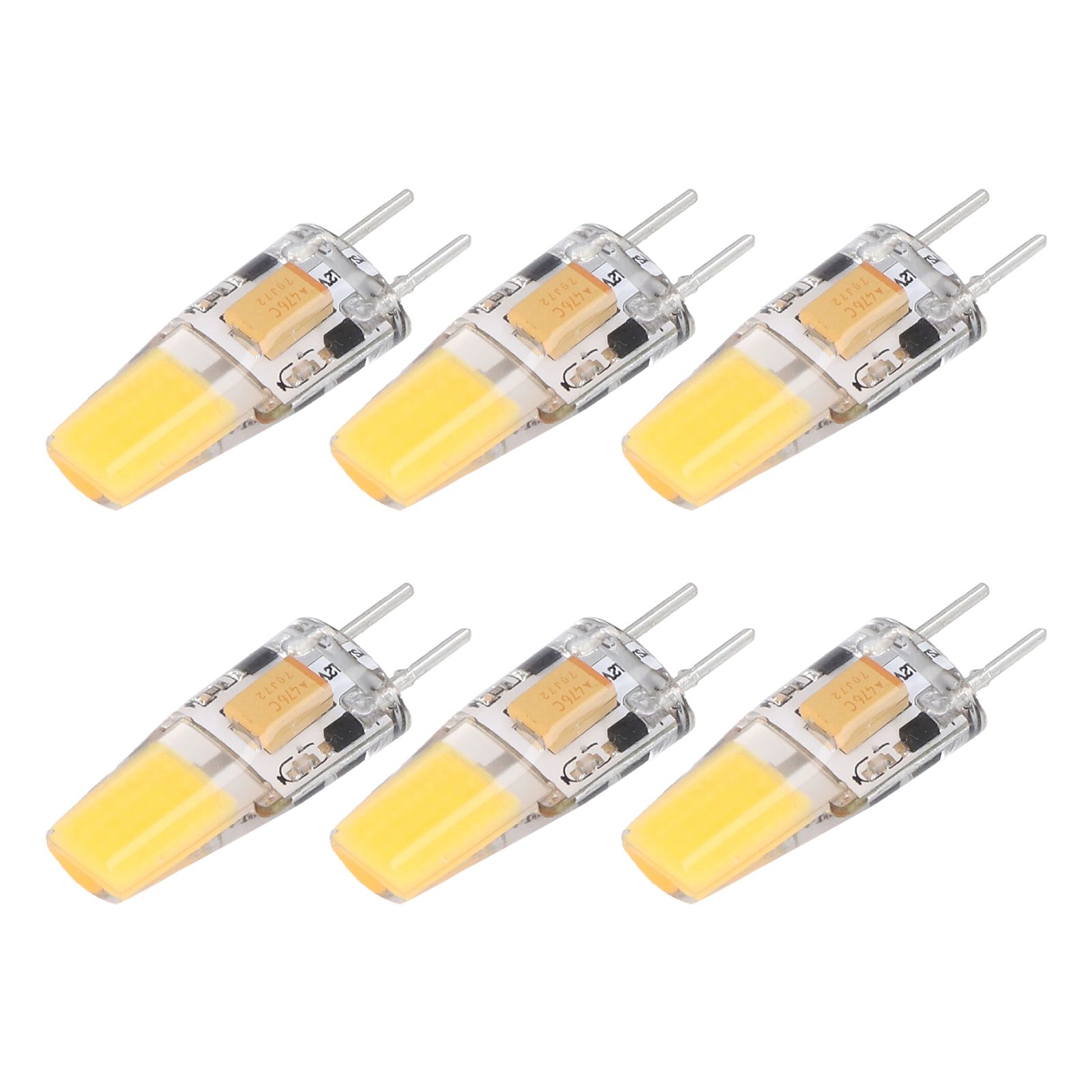 6PCS GY6.35 Bulb 5W AC DC12V COB Light Bulb Energy Saving Silicone Ceiling Lamp Bulb for Living Room - Image 6
