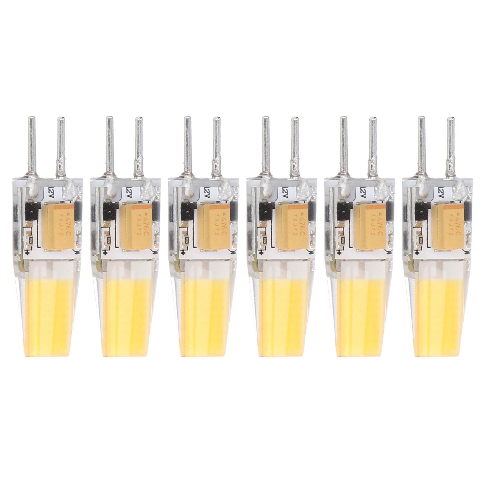 6PCS GY6.35 Bulb 5W AC DC12V COB Light Bulb Energy Saving Silicone Ceiling Lamp Bulb for Living Room - Image 7