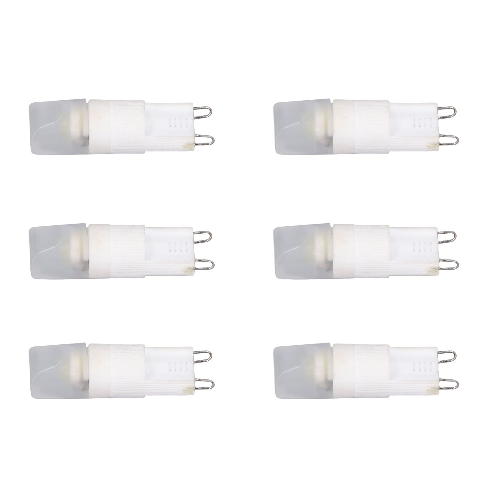 6pcs G9 LED Bulb Energy Saving General Standard Interface 360° Heat Dissipation Cold White Light Bulbs 220V 2W - Image 2