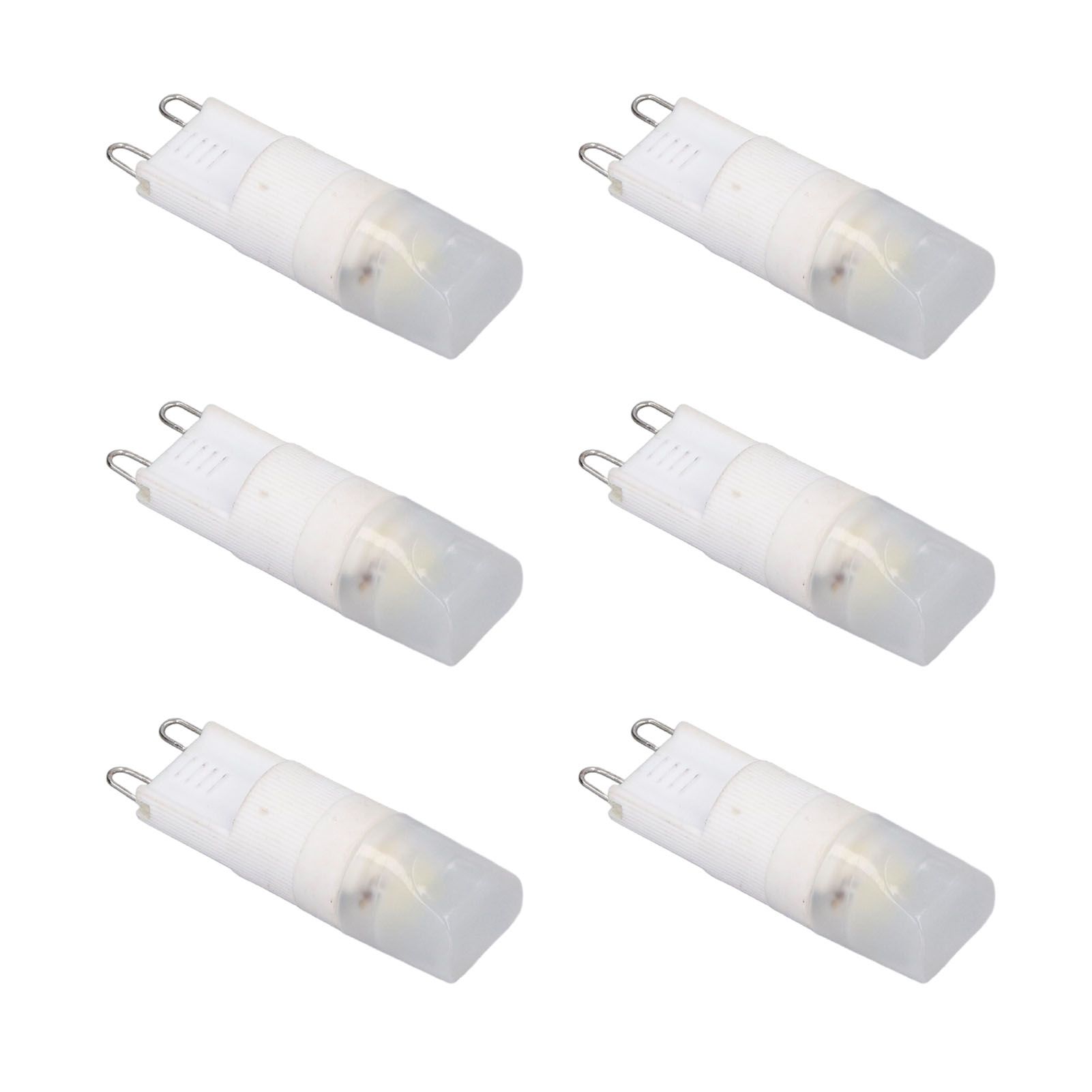 6pcs G9 LED Bulb Energy Saving General Standard Interface 360° Heat Dissipation Cold White Light Bulbs 220V 2W - Image 6