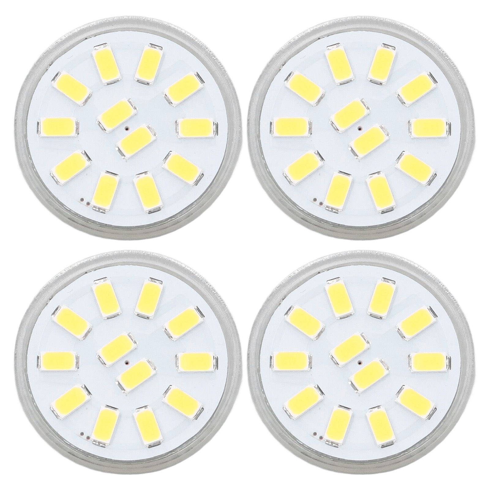 4pcs/set MR11 LED Spot Light Bulb with Dual Needle Base 360° Heat Dissipation 3W 12 LEDs Lamp BulbCold White - Image 6