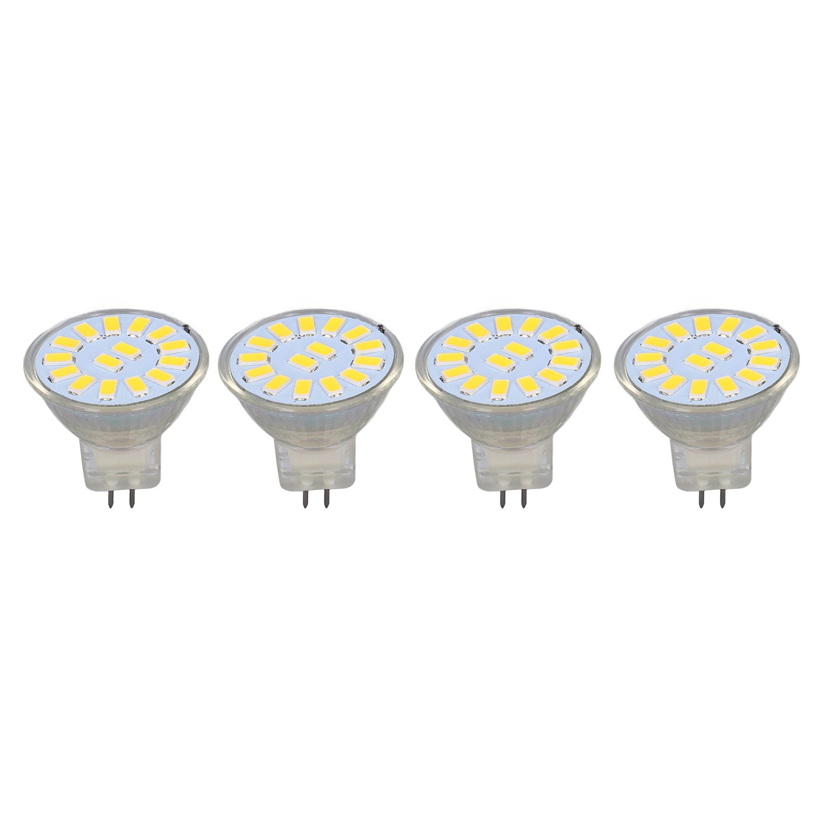 4PCS 15LED MR11 Light Bulb 5W 500LM Double Pin Base Landscape Spot Light Bulb for Living RoomWarm White - Image 1