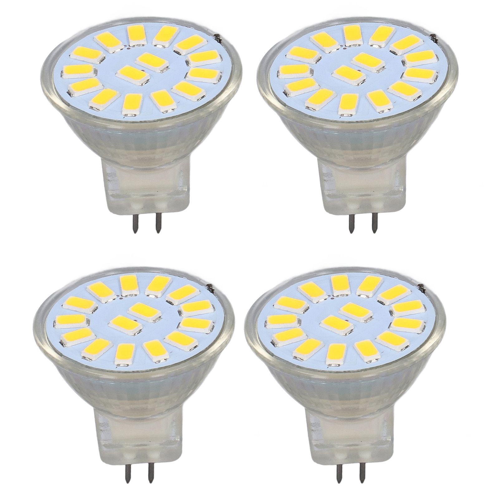4PCS 15LED MR11 Light Bulb 5W 500LM Double Pin Base Landscape Spot Light Bulb for Living RoomWarm White - Image 3