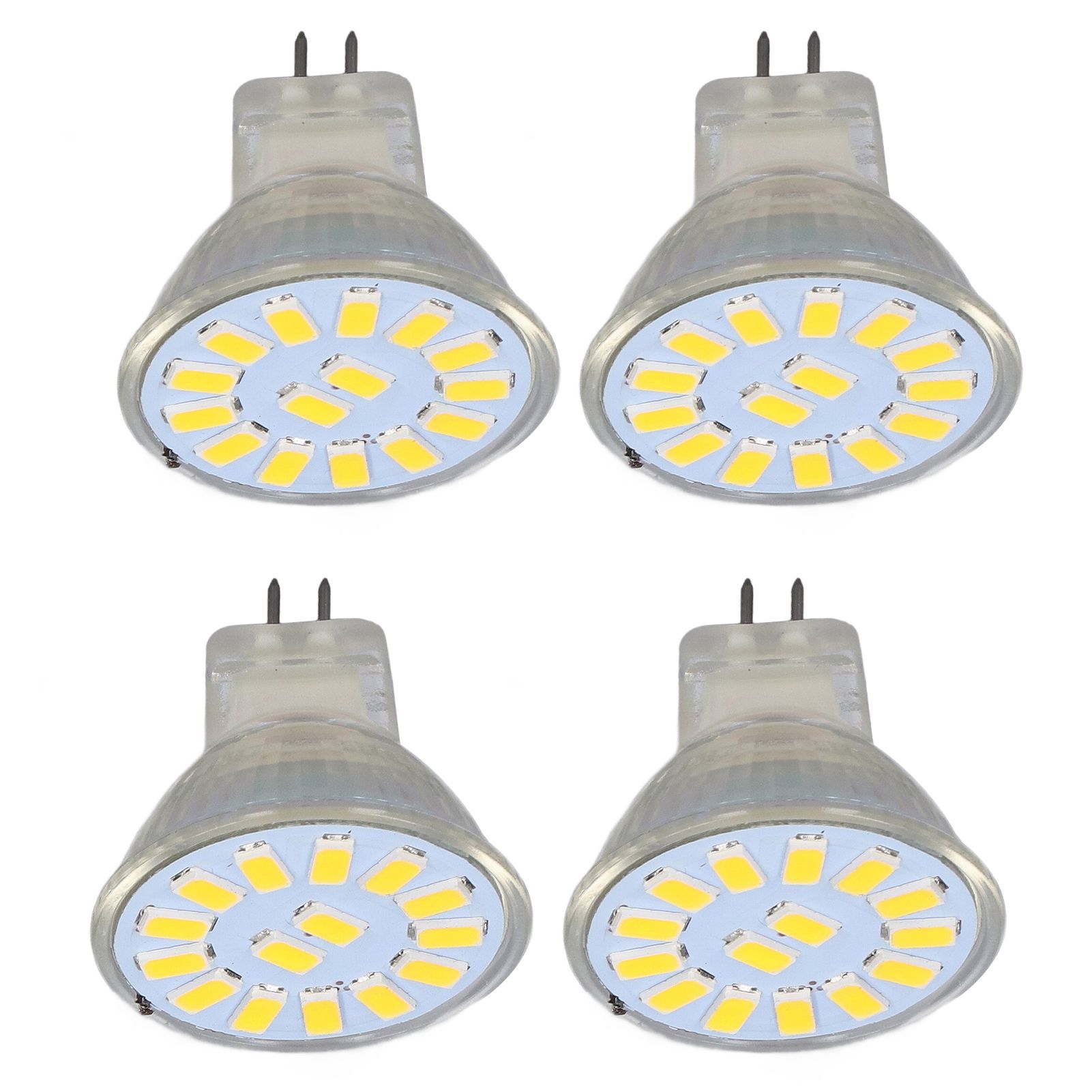 4PCS 15LED MR11 Light Bulb 5W 500LM Double Pin Base Landscape Spot Light Bulb for Living RoomWarm White - Image 4
