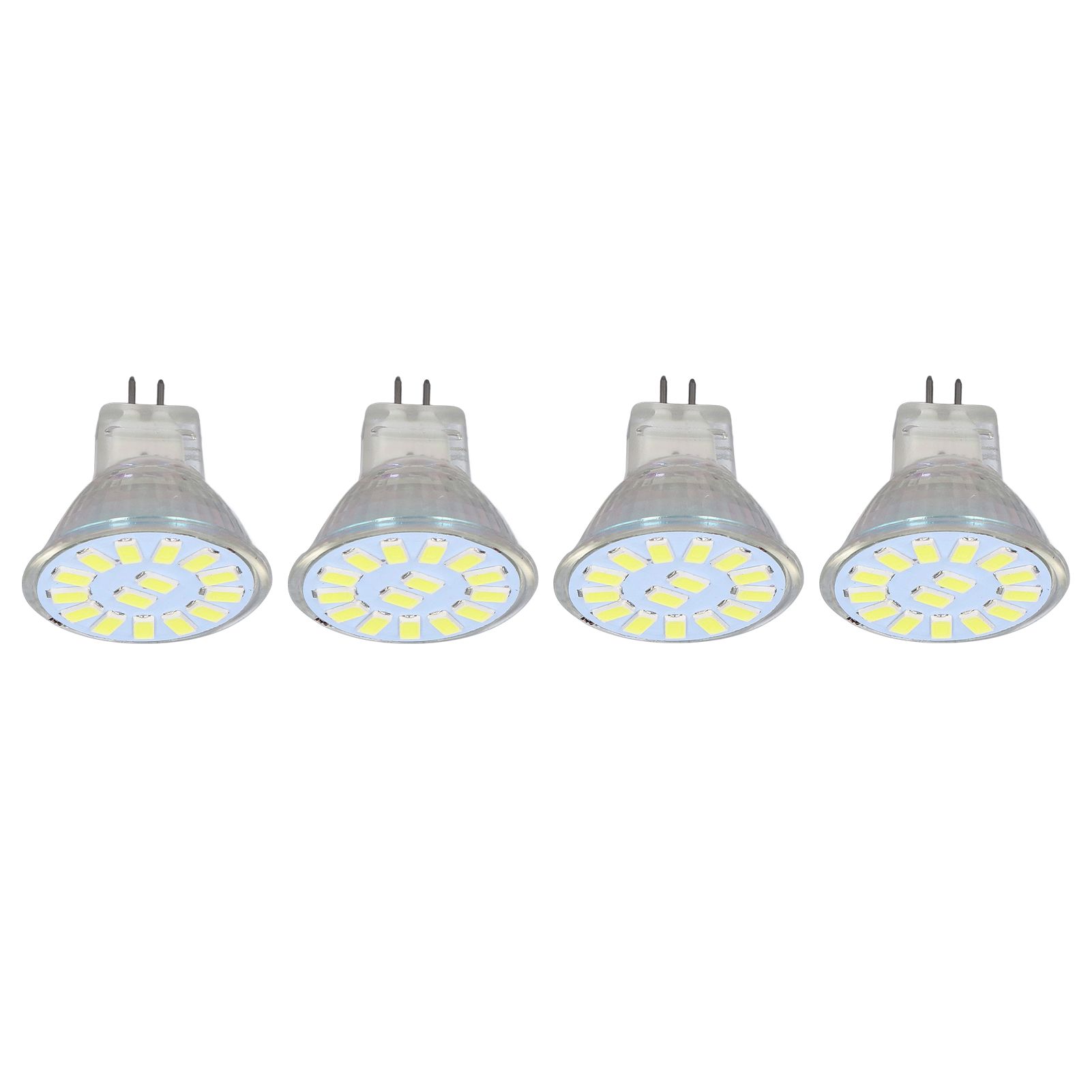 4PCS 15LED MR11 Light Bulb 5W 500LM Double Pin Base Landscape Spot Light Bulb for Living RoomCold White - Image 2