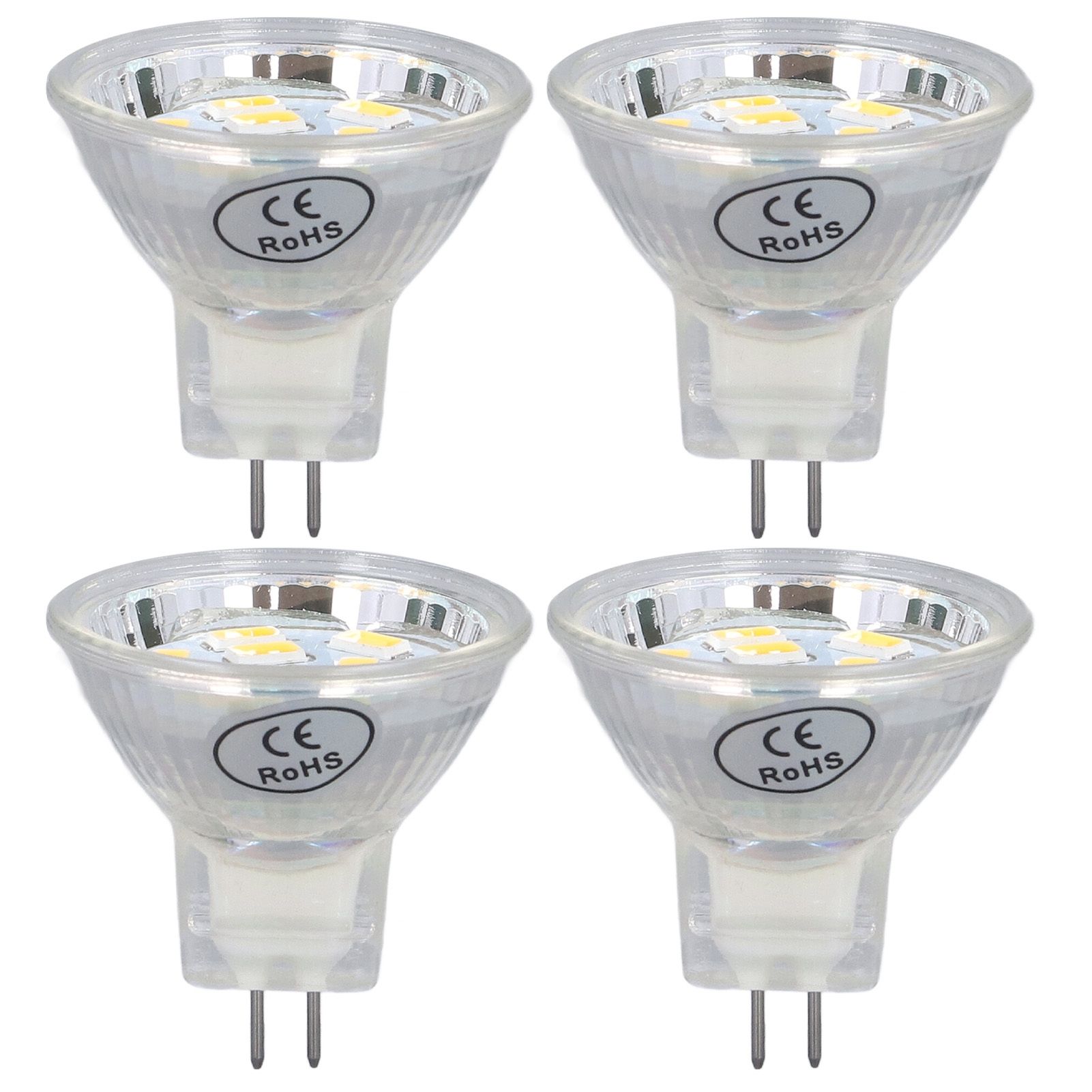 4Pcs MR11 LED Bulb 3W 300lm Bulb with 9 Beads Double Pin Base for Spotlight Landscape LampWarm White Light - Image 1