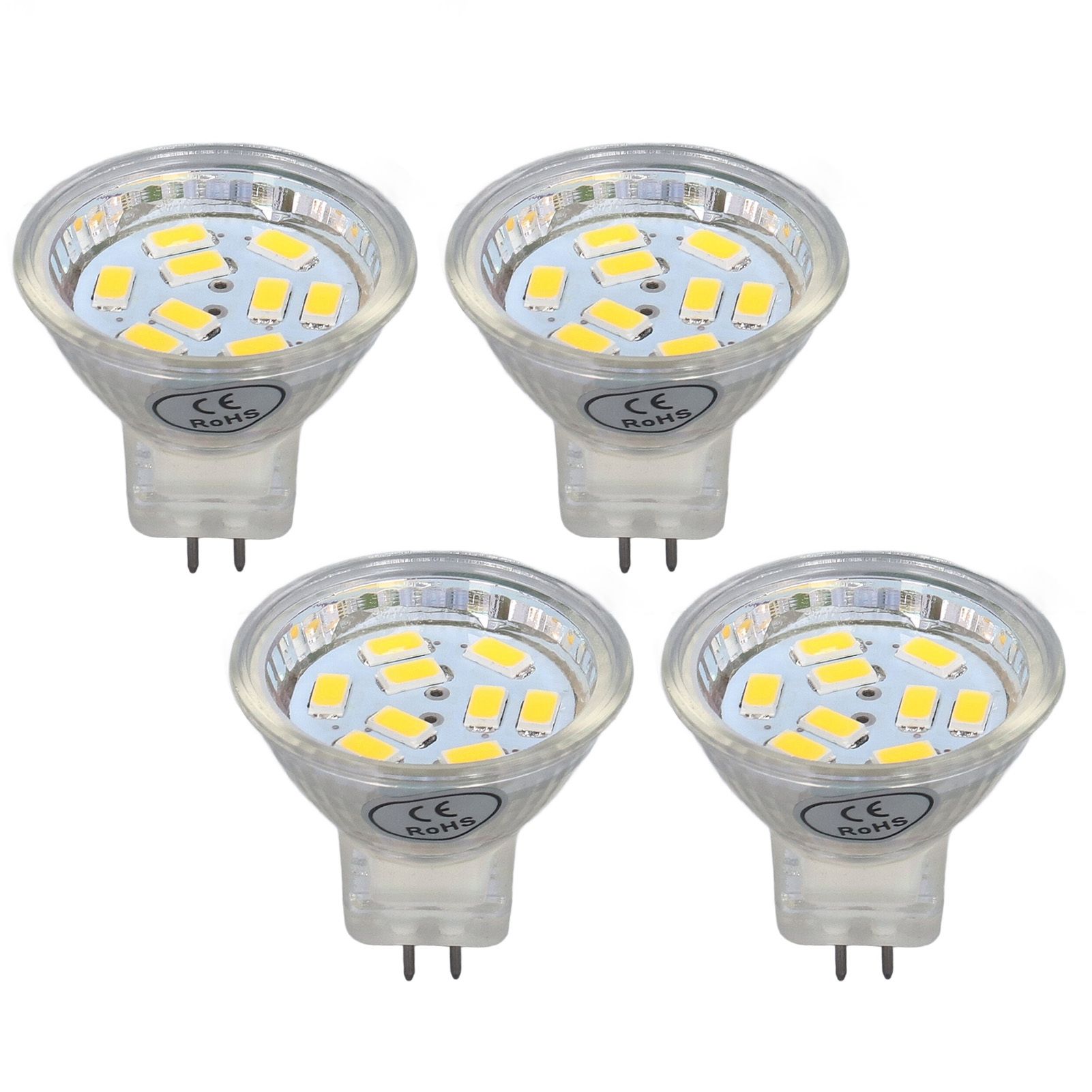4Pcs MR11 LED Bulb 3W 300lm Bulb with 9 Beads Double Pin Base for Spotlight Landscape LampWarm White Light - Image 5
