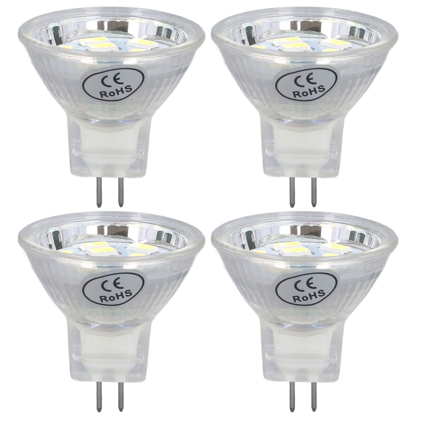 4Pcs MR11 LED Bulb 3W 300lm Bulb with 9 Beads Double Pin Base for Spotlight Landscape LampCold White Light - Image 1