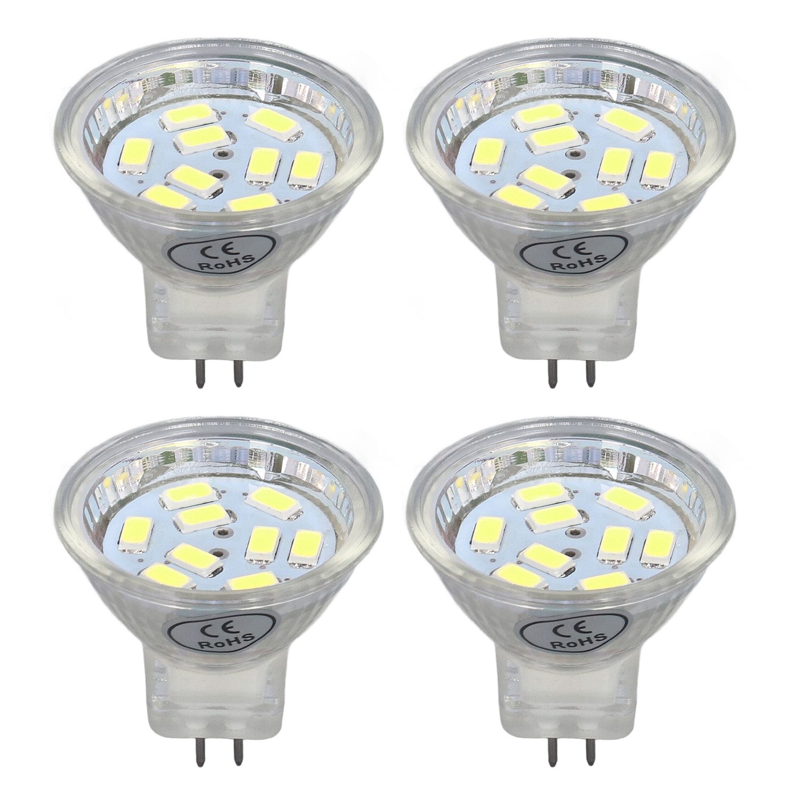 4Pcs MR11 LED Bulb 3W 300lm Bulb with 9 Beads Double Pin Base for Spotlight Landscape LampCold White Light - Image 4