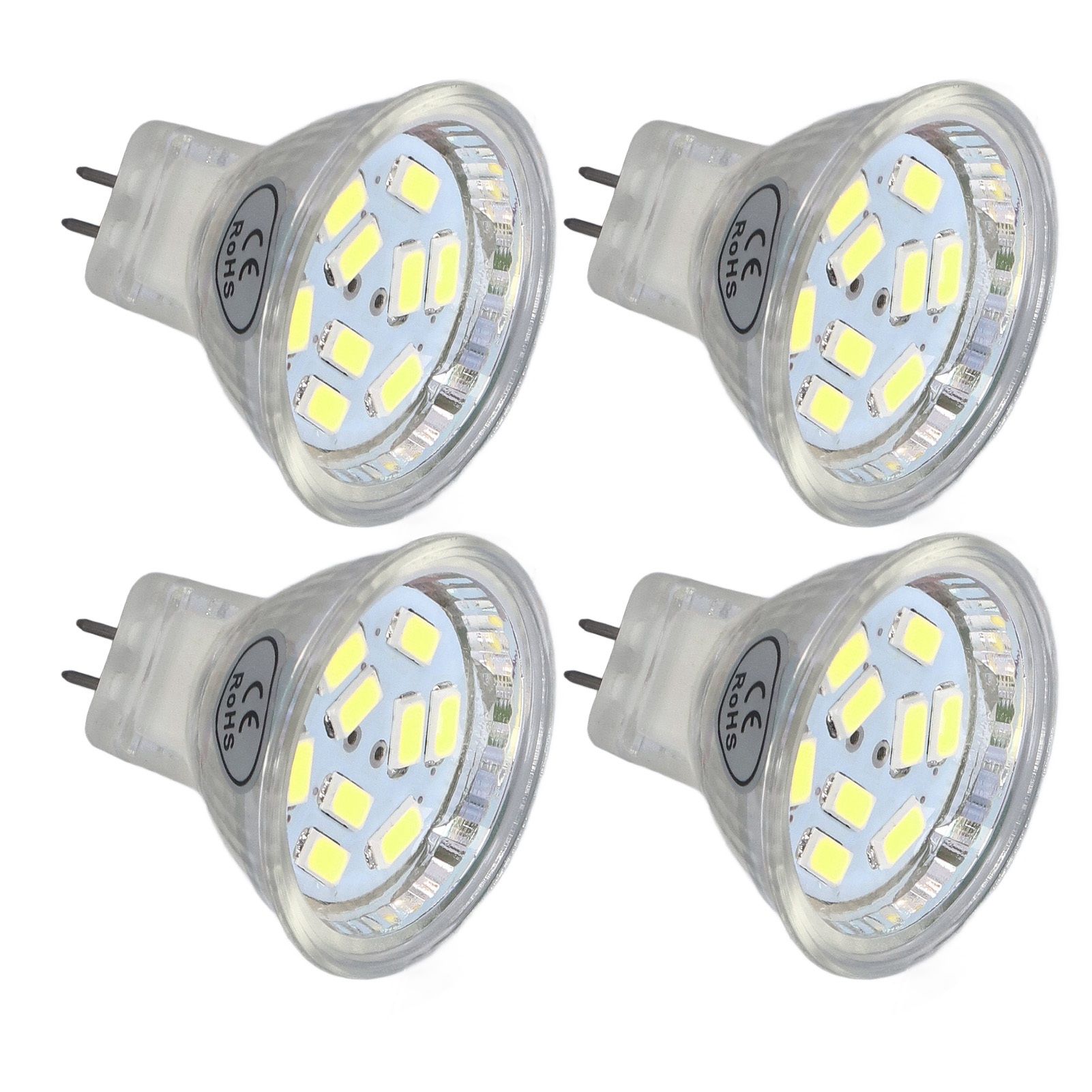 4Pcs MR11 LED Bulb 3W 300lm Bulb with 9 Beads Double Pin Base for Spotlight Landscape LampCold White Light - Image 6