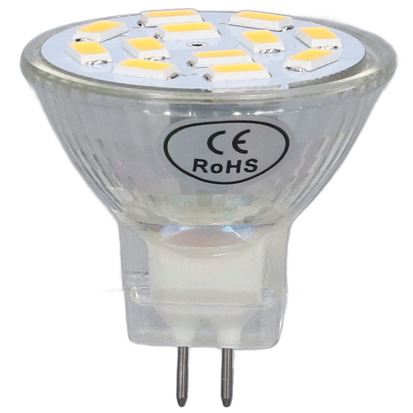 4PCS MR11 12LED Light Bulb 4W 400LM Double Pin Base Landscape Spot Light Bulb for Bedroom DC12VWarm White - Image 3