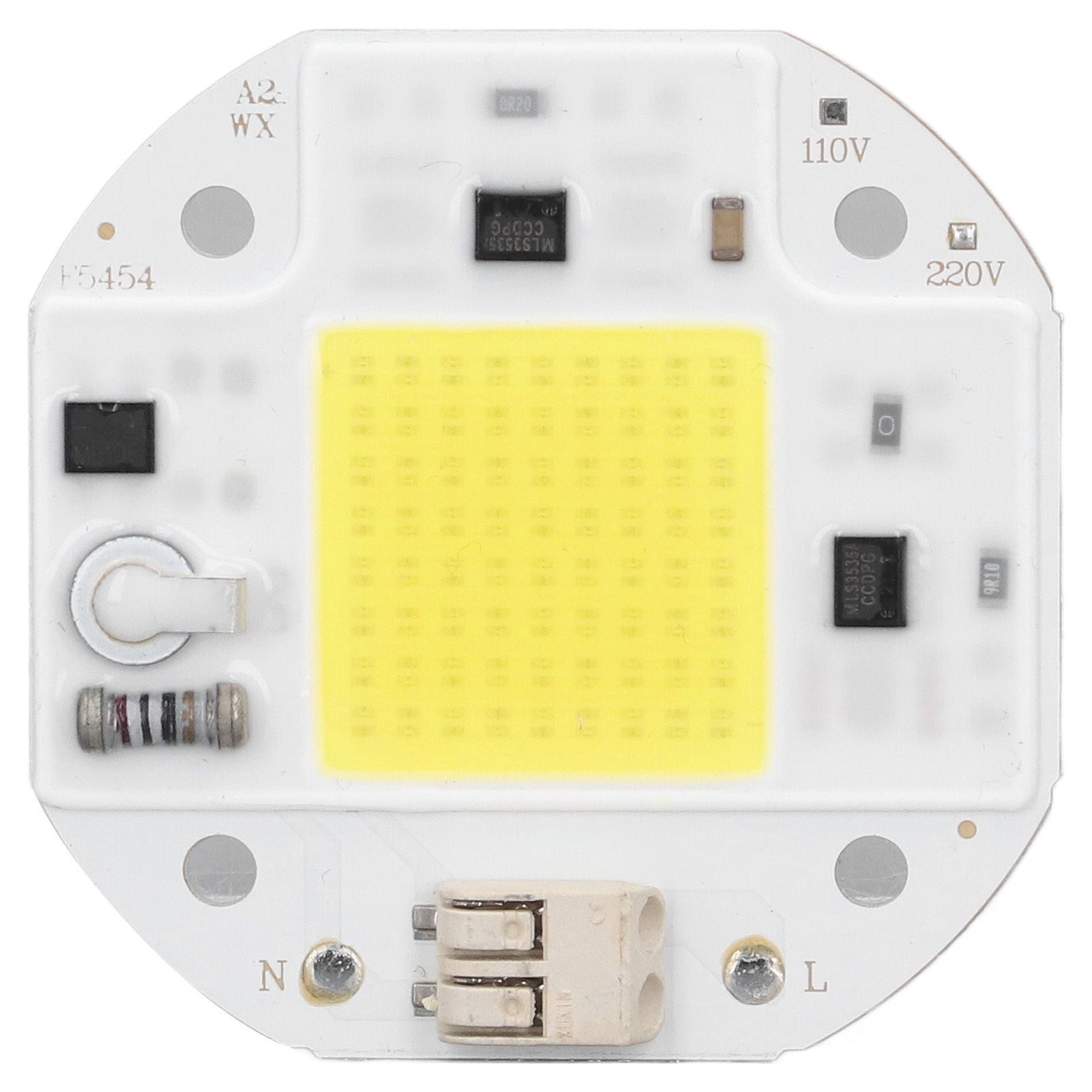 COB Lamp Bead High Power LED Chip High Brightness Drive Free for DIY Lamp Floodlight Indoor Lighting 220V50W Cold White 5800K-6500K - Image 1
