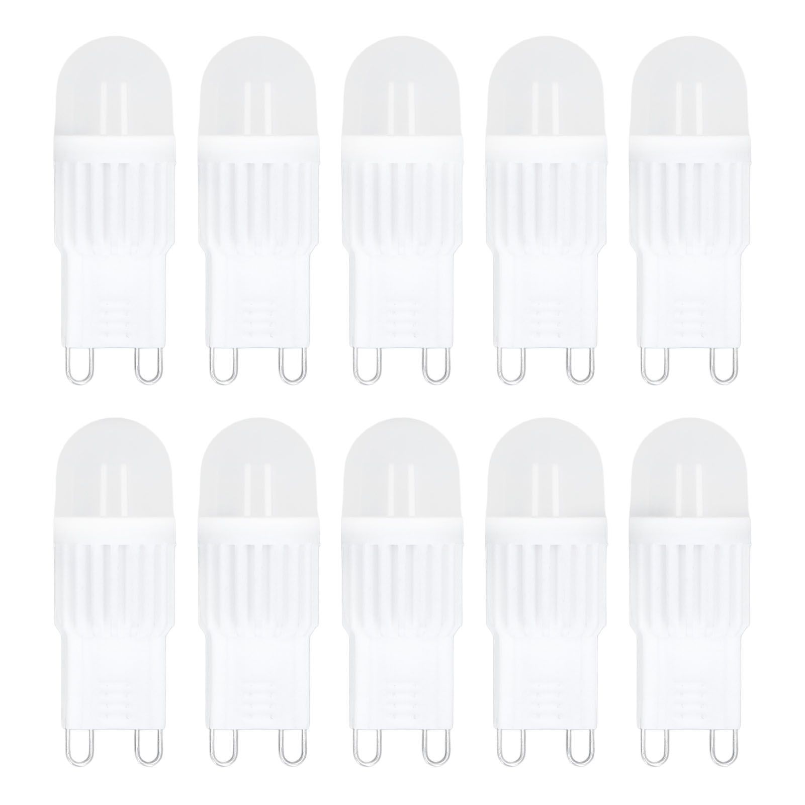 10pcs G9 Bulb Dimmable 2W 500lm G9 LED Bulb 30W Halogen Equivalent for Chandelier Ceiling Light Wall Lamp 220VWhite Light - Image 1
