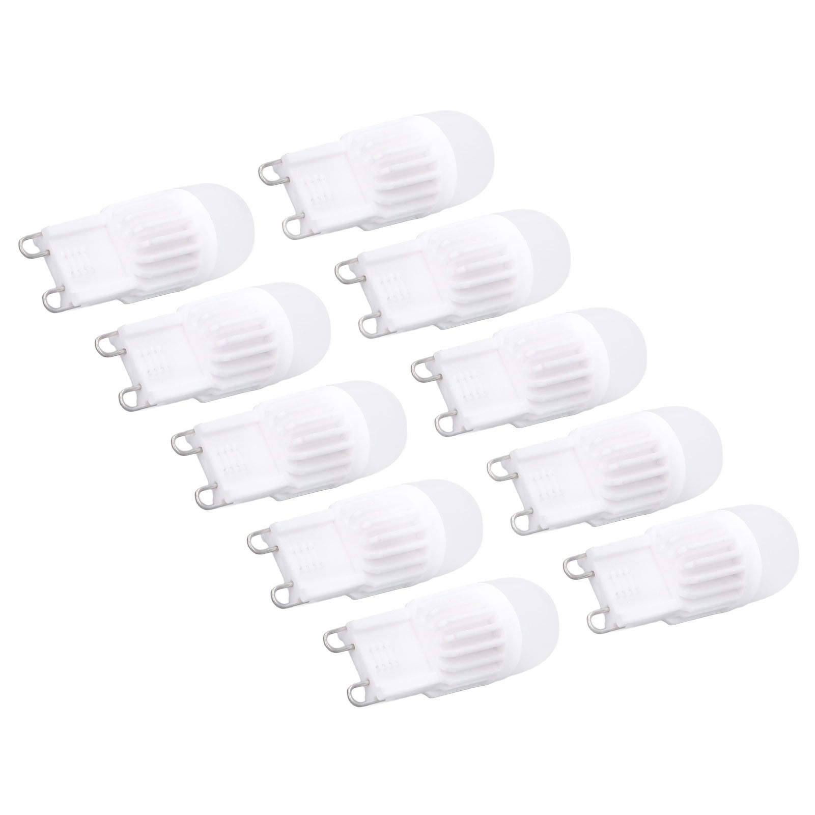 10pcs G9 Bulb Dimmable 2W 500lm G9 LED Bulb 30W Halogen Equivalent for Chandelier Ceiling Light Wall Lamp 220VWhite Light - Image 2