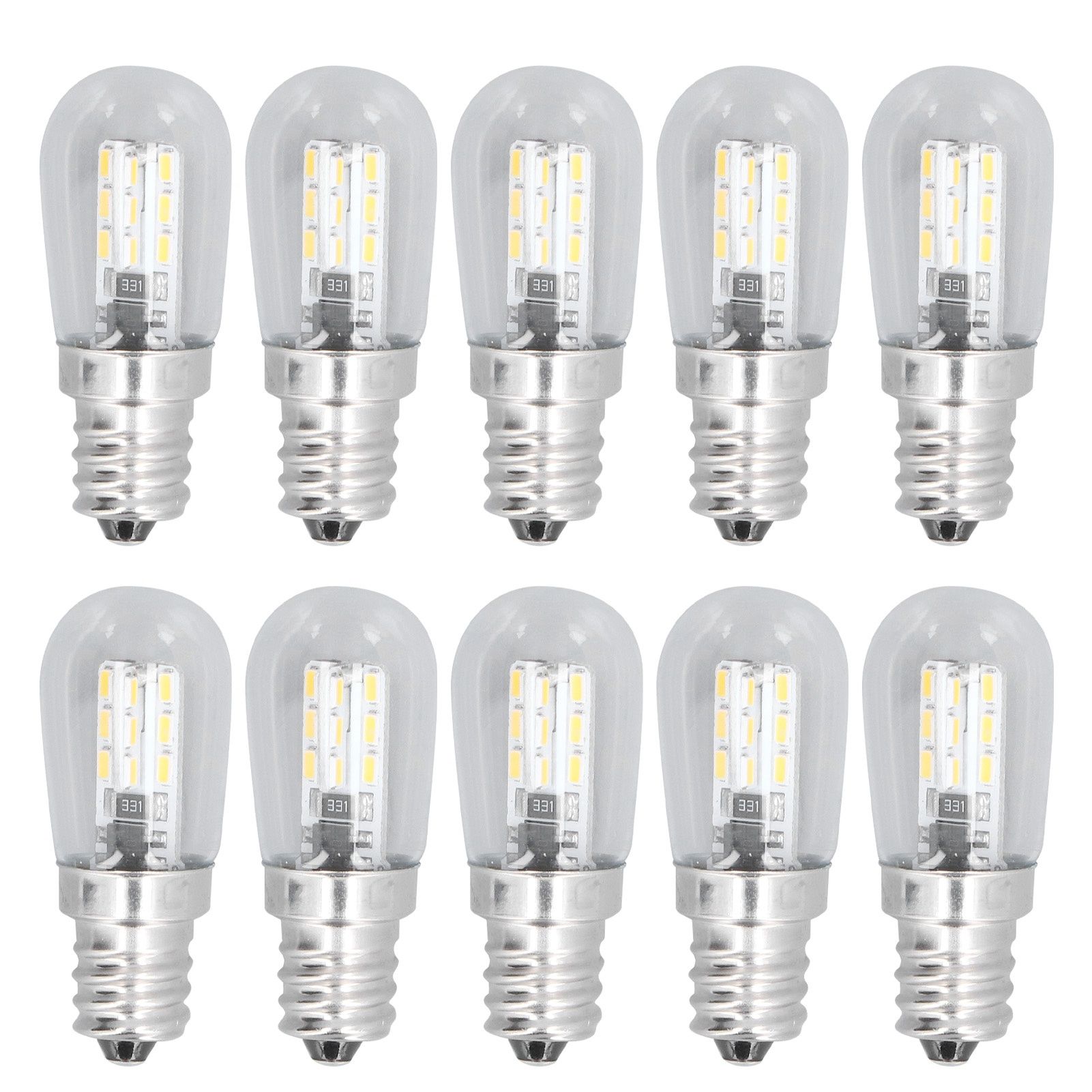 10PCS LED E12 Light Bulb Glass Small Ceiling Lamp Bulb 500LM Wall Lamp Bulb for Bedroom Office 220V - Image 1