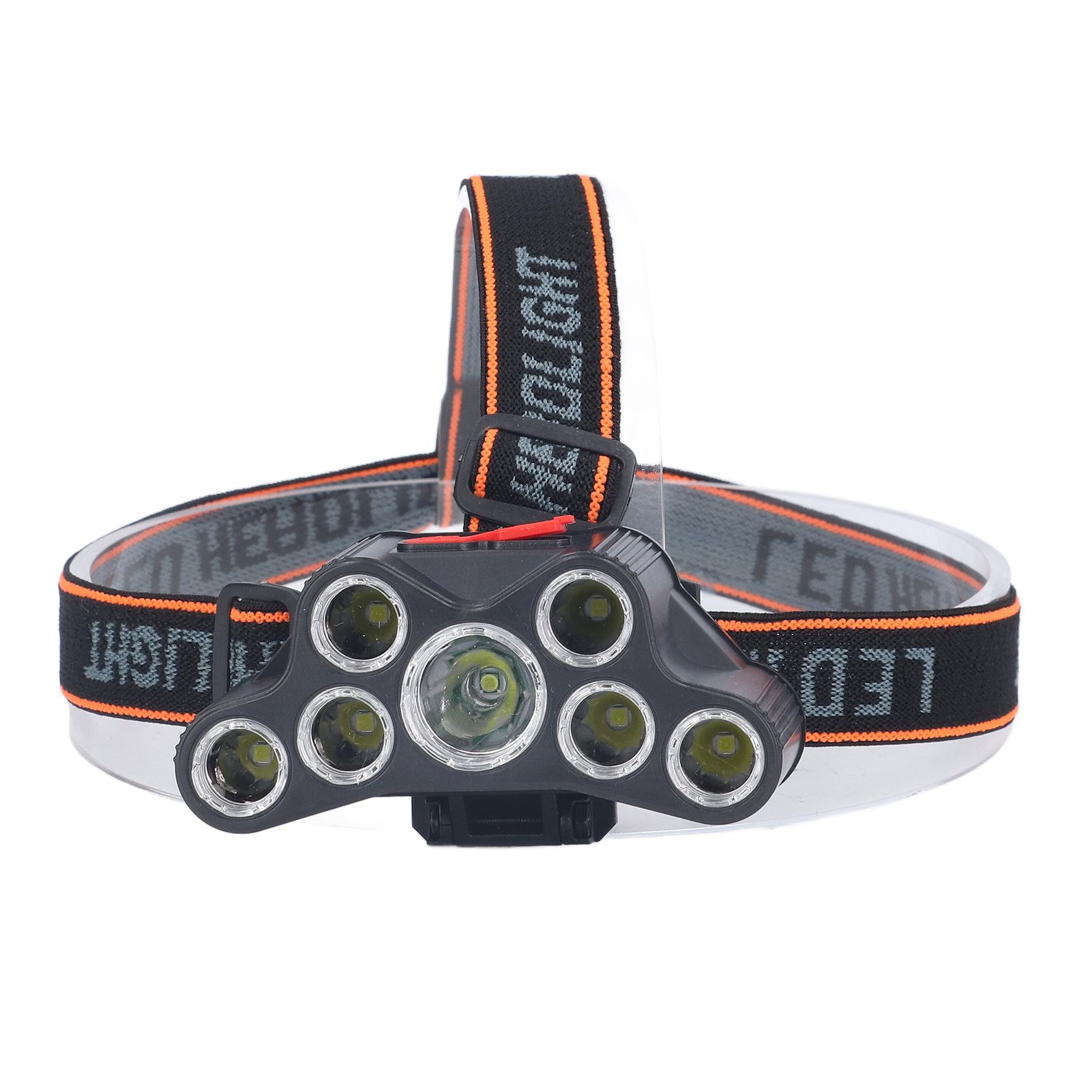 LED Headlamp 7 Lamp Beads High Brightness 4 Mode Waterproof USB Charging Head Band Light for Camping Maintenance - Image 3