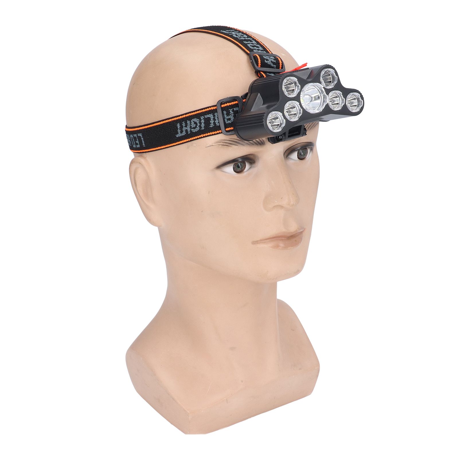 LED Headlamp 7 Lamp Beads High Brightness 4 Mode Waterproof USB Charging Head Band Light for Camping Maintenance - Image 8