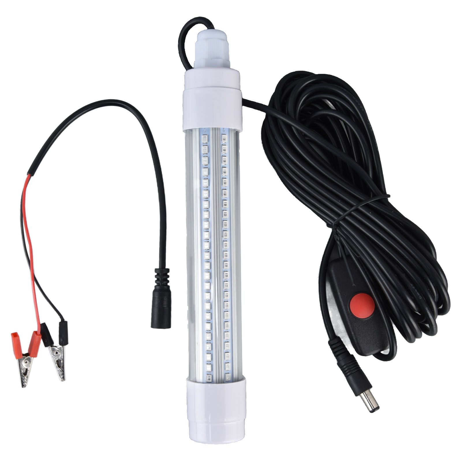 Submersible Fishing Light 16W AC12‑36V 1300lm LED Night Fishing Lure Bait Finder for Fish Tank AquariumWarm Light - Image 1