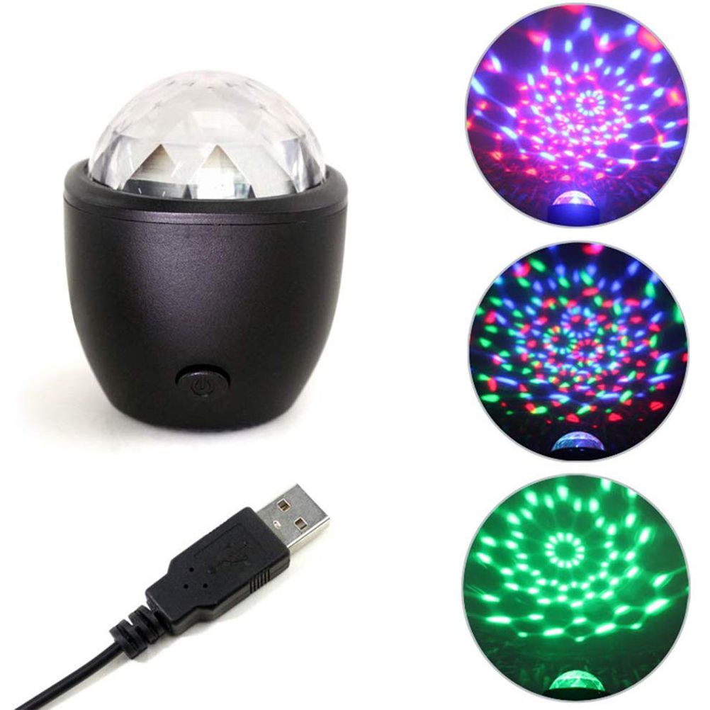 Lights LED Ball Stage Effect Rotating Party Light Sound Activated RC Bulb for DJ KTV Dancing - Image 1