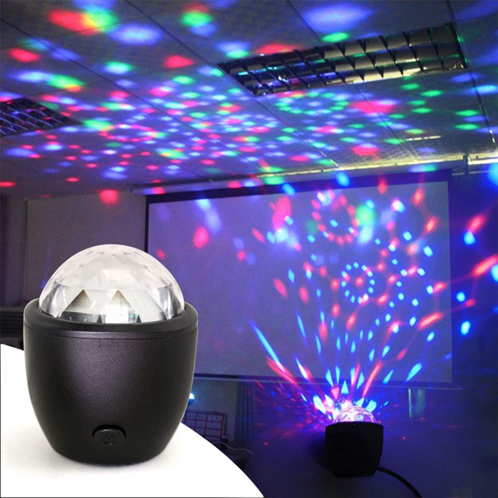 Lights LED Ball Stage Effect Rotating Party Light Sound Activated RC Bulb for DJ KTV Dancing - Image 2