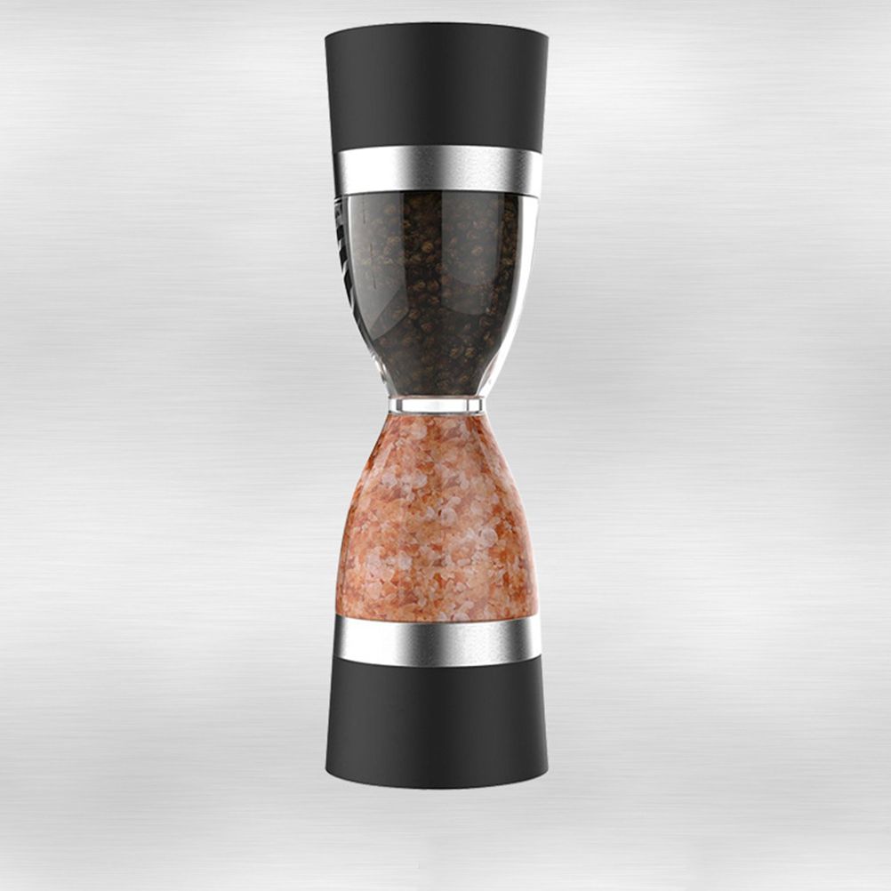 Stainless Steel Salt and Pepper Grinder Set 2 In 1 Seasoning Tank with Adjustable Grind Size - Image 4