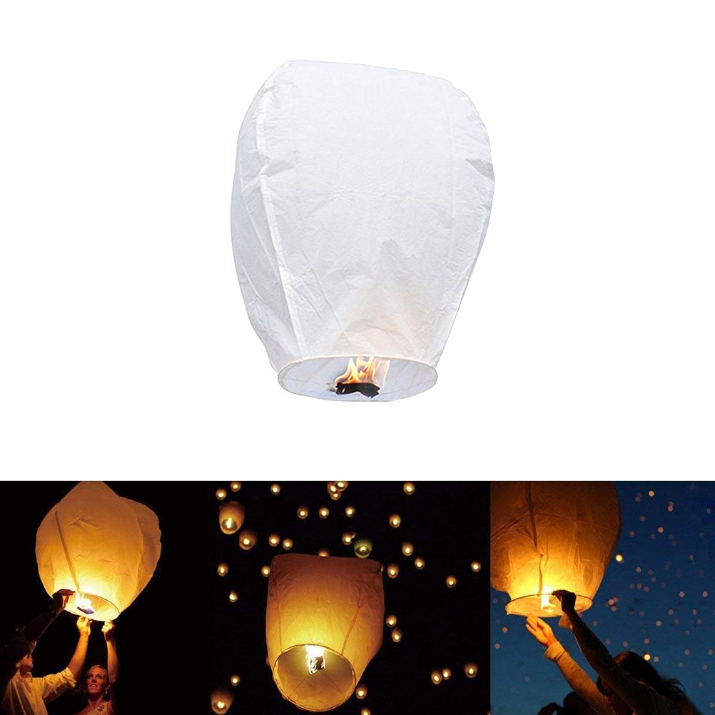 Chinese Lanterns Lanterns Biodegradable Fire Resistant Paper Lantern Chinese Wish Lanterns - Image 1