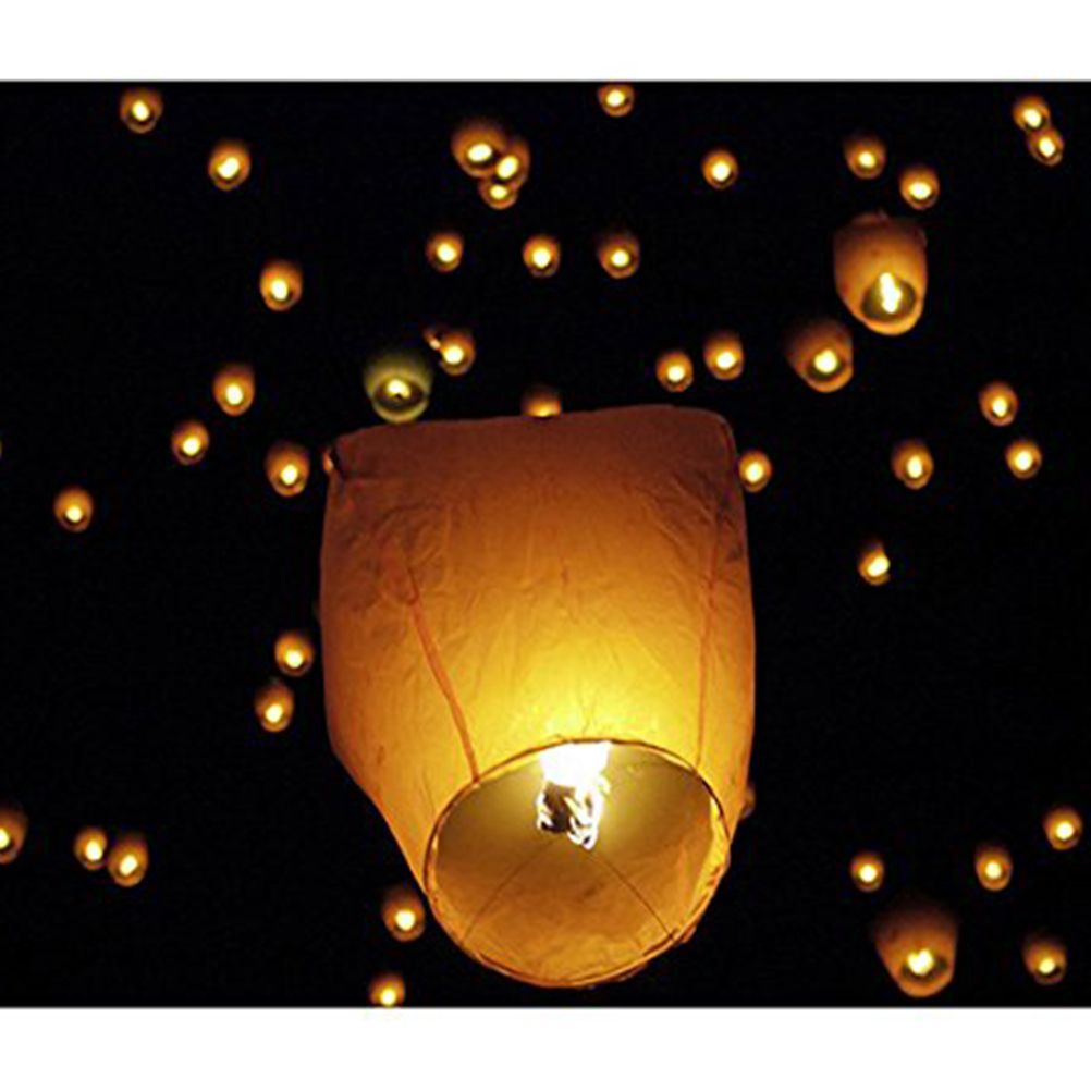 Chinese Lanterns Lanterns Biodegradable Fire Resistant Paper Lantern Chinese Wish Lanterns - Image 4