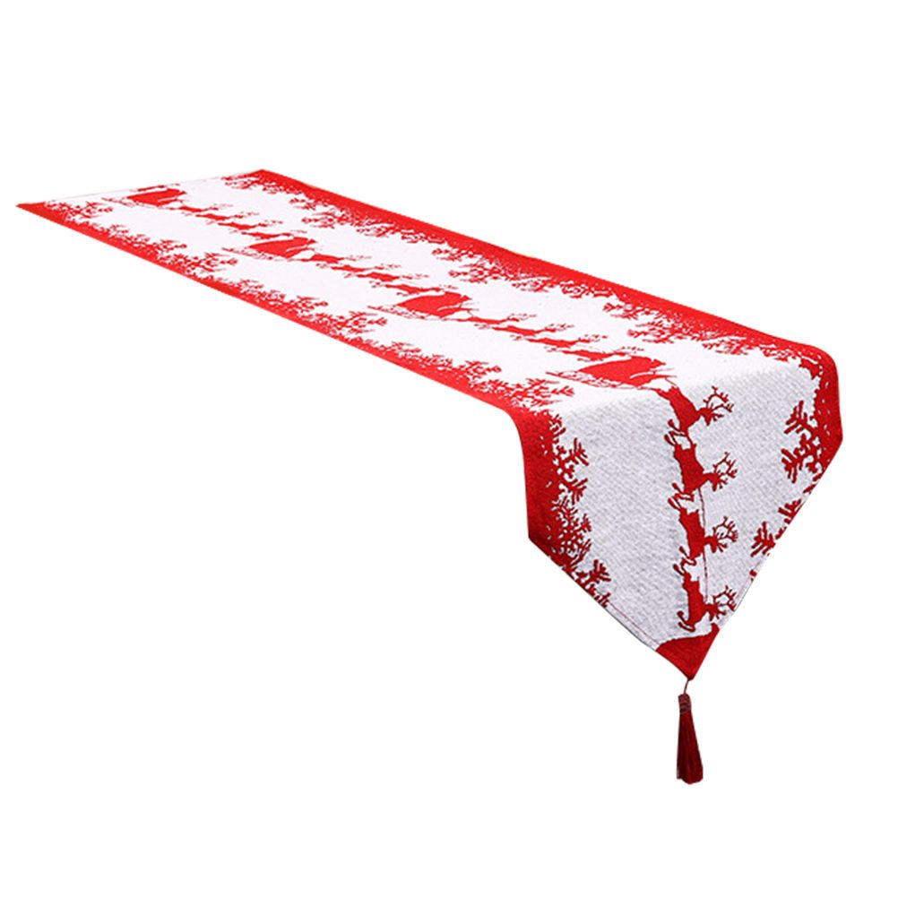 Christmas Table Runner Tablecloths Party Christmas Theme Table Cover New Year Party Xmas Desktop Decoration New Year Gift - Image 1