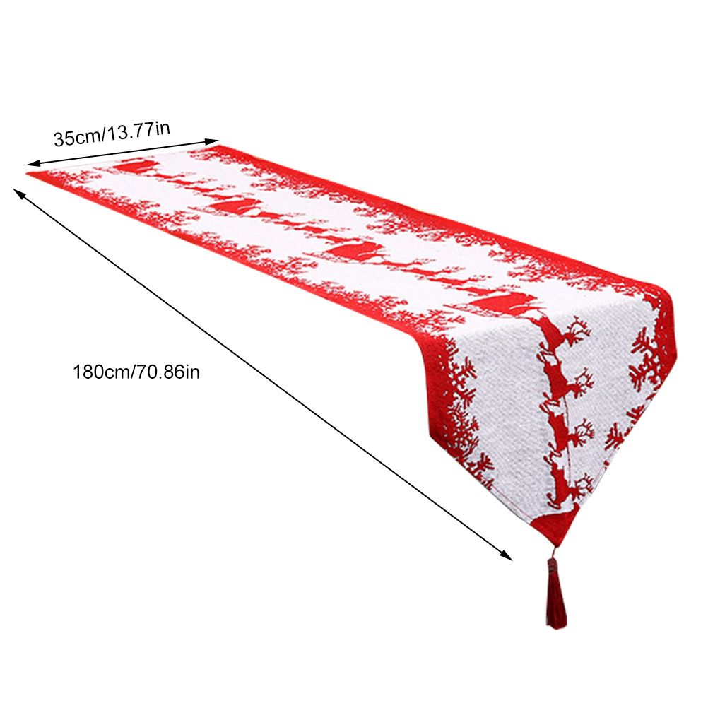 Christmas Table Runner Tablecloths Party Christmas Theme Table Cover New Year Party Xmas Desktop Decoration New Year Gift - Image 2