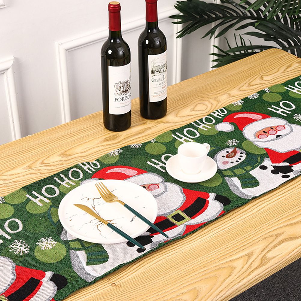 Christmas Table Runner Tablecloths Party Christmas Theme Table Cover New Year Party Xmas Desktop Decoration New Year Gift - Image 6