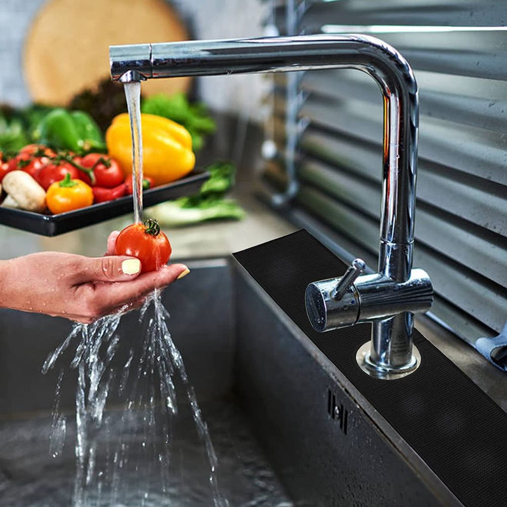 Faucet Absorbent Mat for Kitchen Sink Splash Guard Sink Water Splash Guard Behind Faucet Drying Pads for Countertop - Image 6