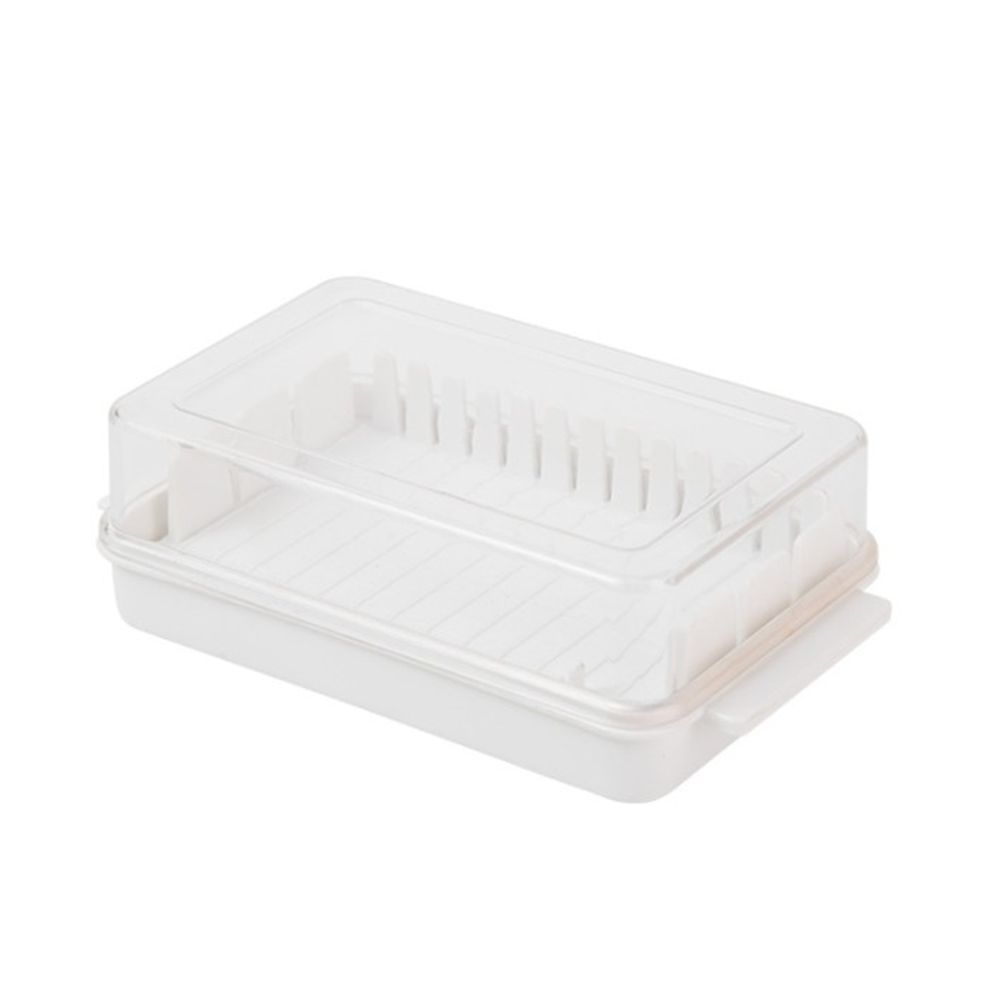Butter Dish with Lid for Countertop Plastic Butter Keeper and Cutting Slot for Dividing and Storing Butter Container - Image 1