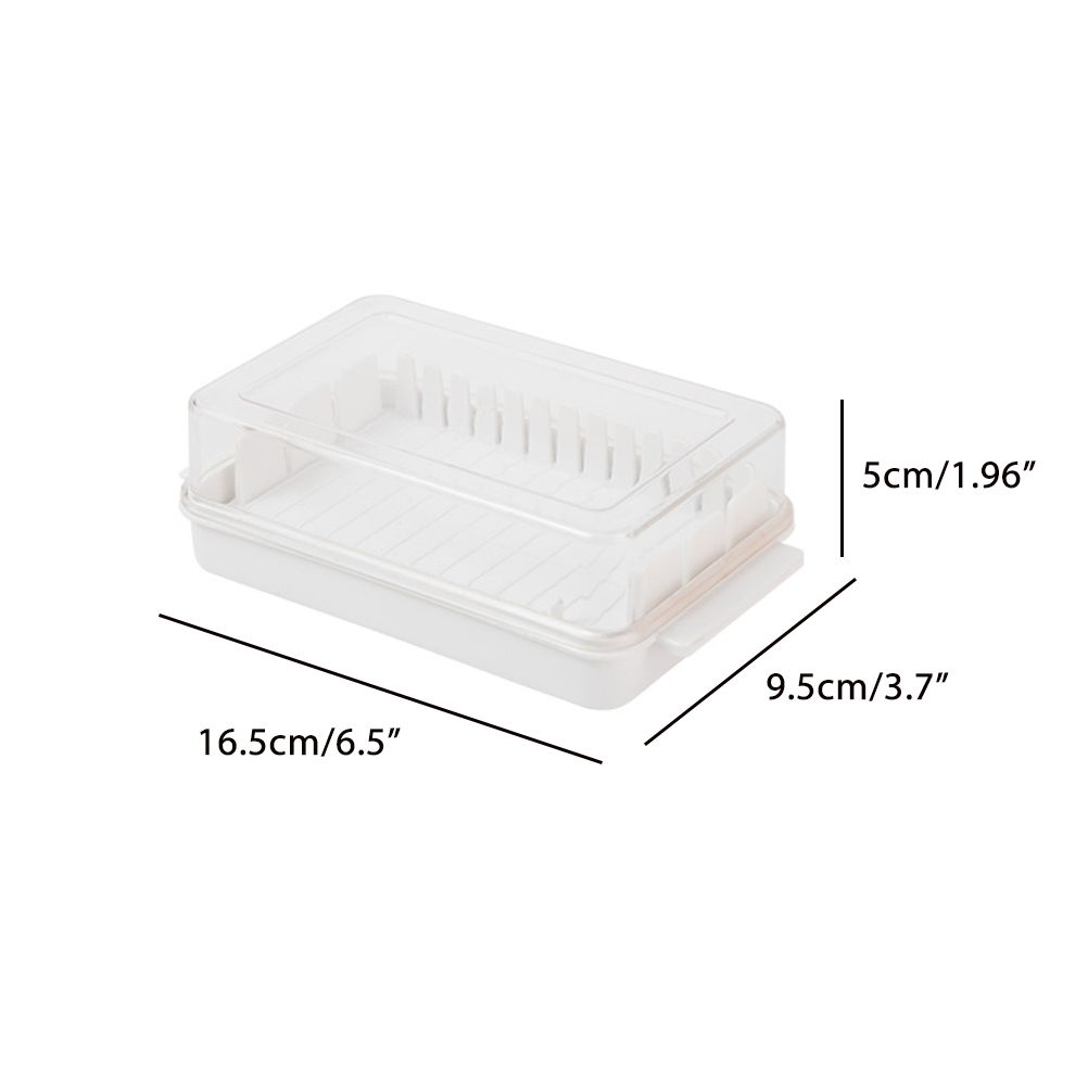 Butter Dish with Lid for Countertop Plastic Butter Keeper and Cutting Slot for Dividing and Storing Butter Container - Image 2