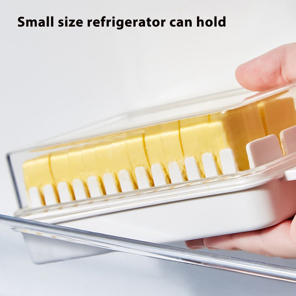 Butter Dish with Lid for Countertop Plastic Butter Keeper and Cutting Slot for Dividing and Storing Butter Container - Image 5