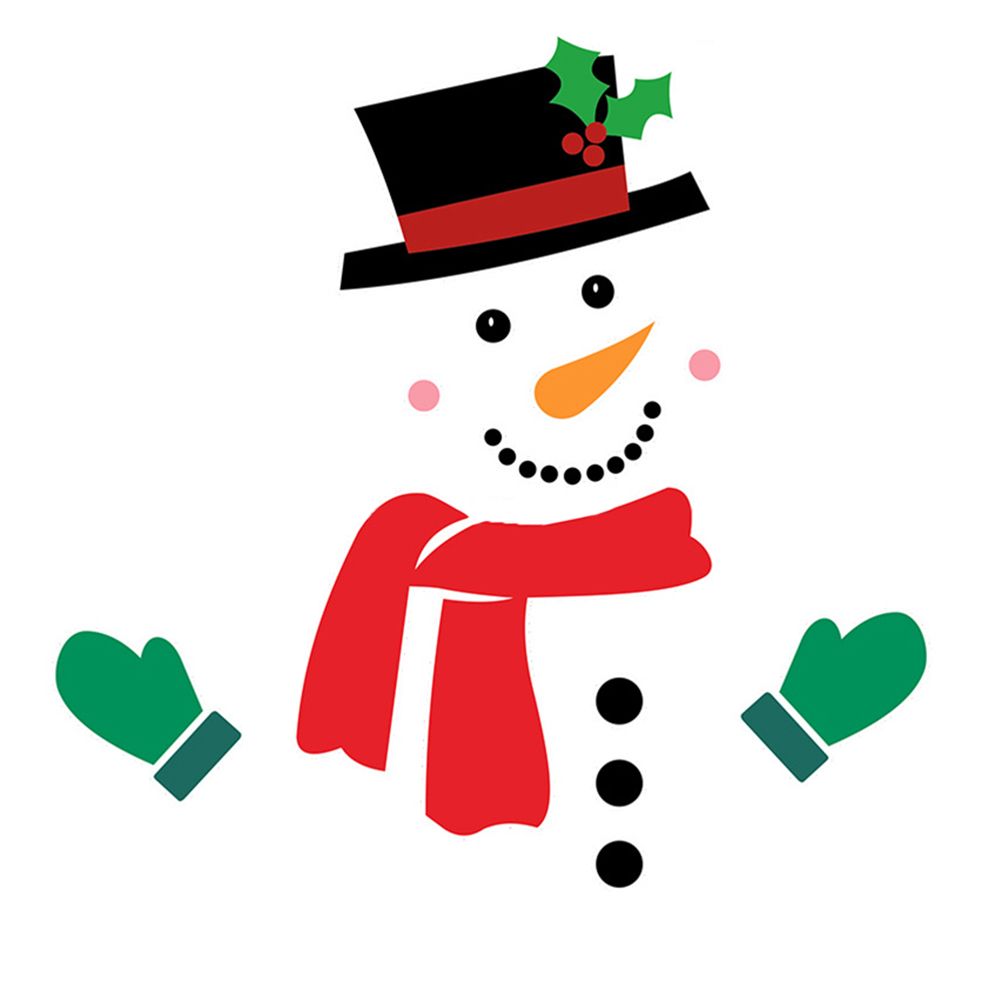Christmas Snowman Fridge Magnets Waterproof Xmas Magnet Stickers Holiday Christmas Decorations for Garage Doors and Car Decor - Image 1