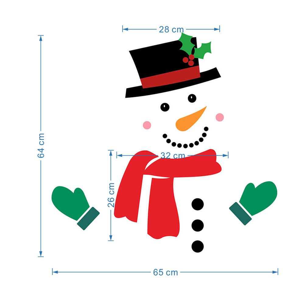 Christmas Snowman Fridge Magnets Waterproof Xmas Magnet Stickers Holiday Christmas Decorations for Garage Doors and Car Decor - Image 2