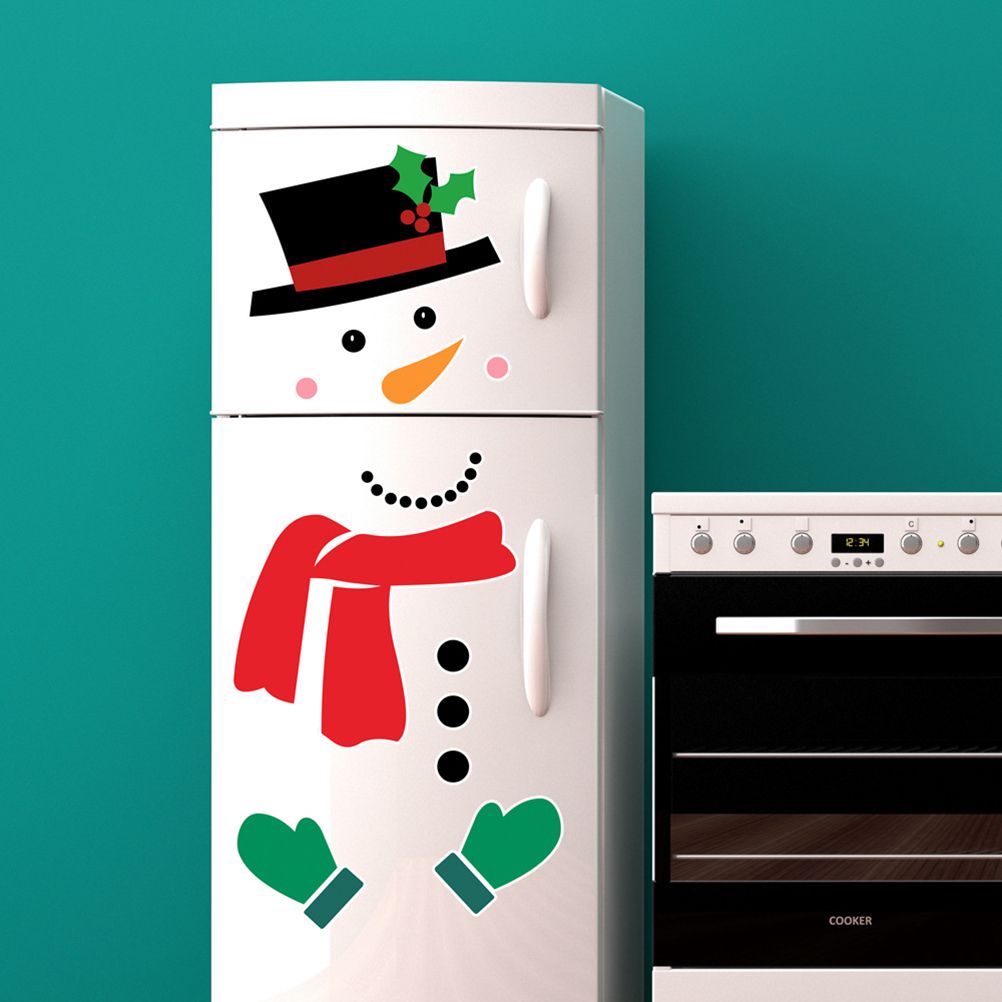 Christmas Snowman Fridge Magnets Waterproof Xmas Magnet Stickers Holiday Christmas Decorations for Garage Doors and Car Decor - Image 5