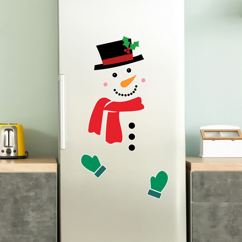 Christmas Snowman Fridge Magnets Waterproof Xmas Magnet Stickers Holiday Christmas Decorations for Garage Doors and Car Decor - Image 7