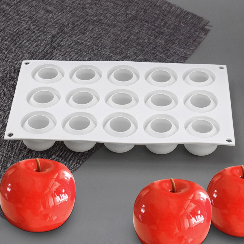 Christmas Eve 15 Cavity Apple Design Silicone Cake Molds Chocolate Mousse Pastry Bakeware Moulds Kitchen Dessert Baking Tools - Image 8