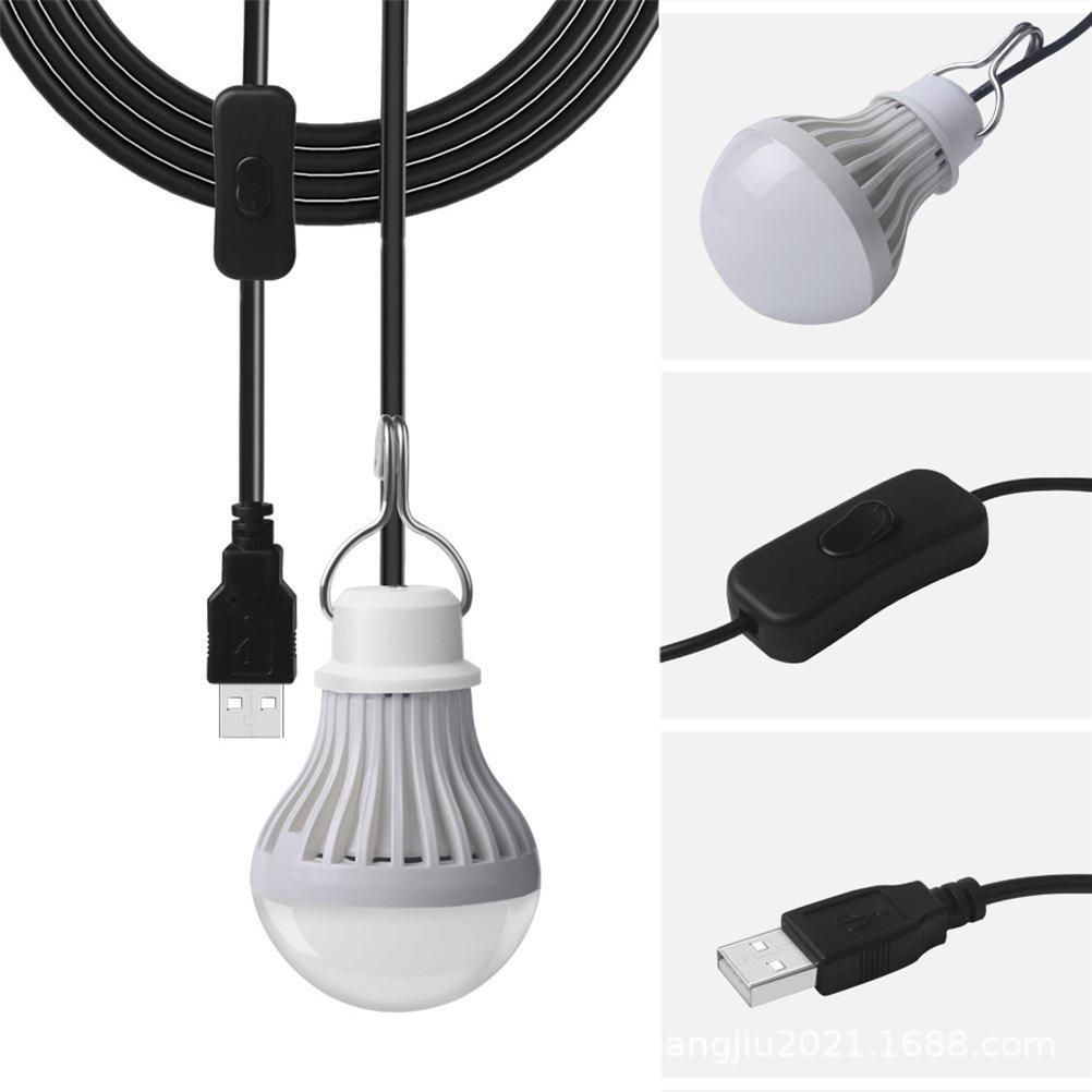 2 Pack LED Light for Camping 5W USB Children Bed Lamp Portable LED Bulb Outdoor Emergency Light - Image 2