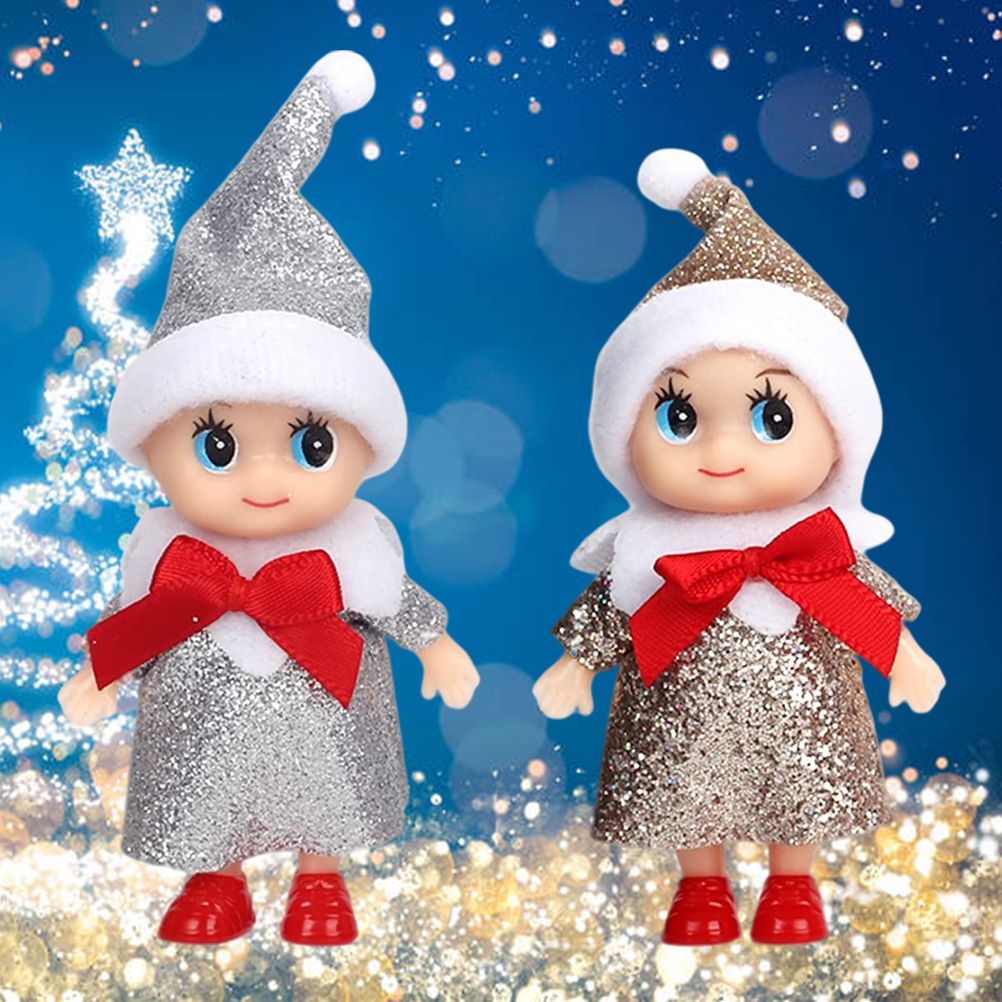 4 Pcs Christmas Baby Elf Doll Christmas Tiny Elf Doll Christmas Mini Elf Baby Doll Toys Baby Elves Dolls Toy for Kids Xmas Gift - Image 3