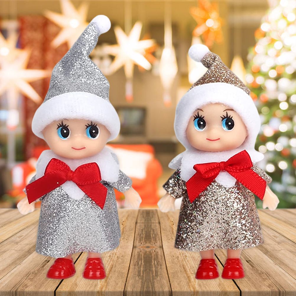 4 Pcs Christmas Baby Elf Doll Christmas Tiny Elf Doll Christmas Mini Elf Baby Doll Toys Baby Elves Dolls Toy for Kids Xmas Gift - Image 4