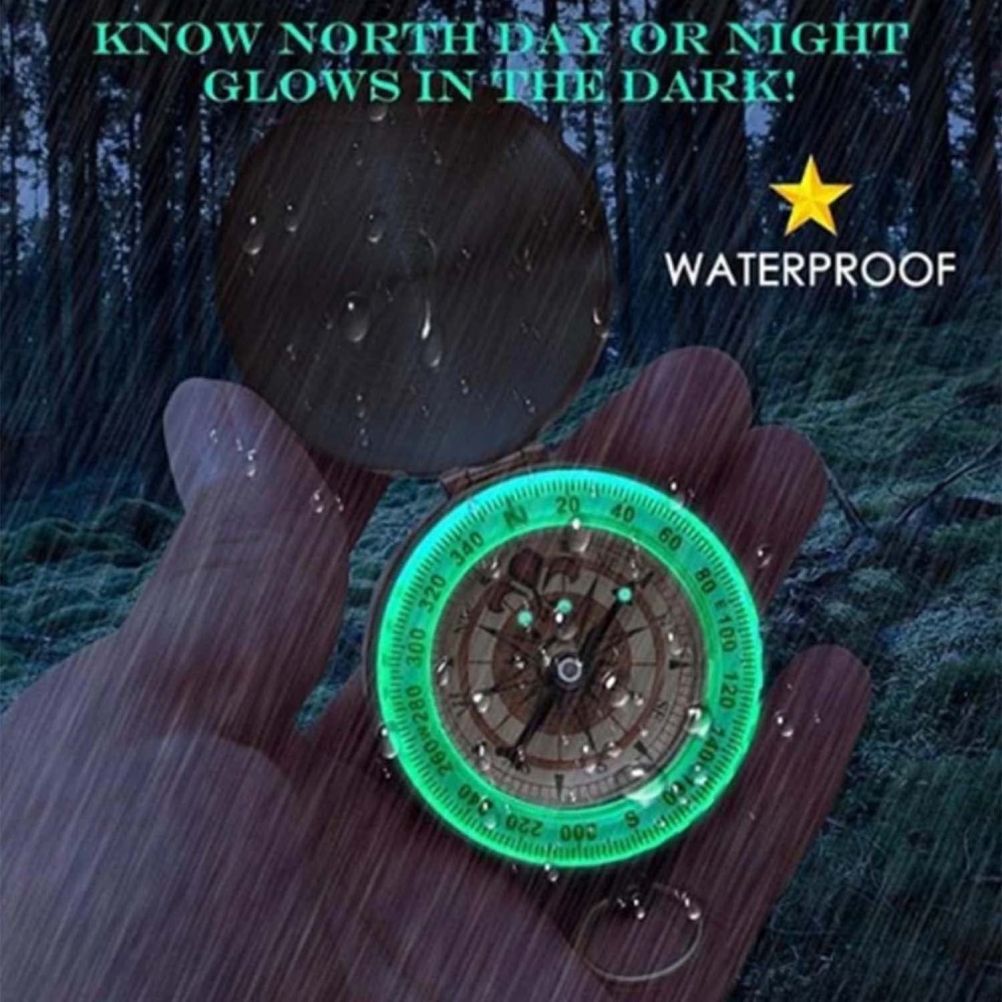 Luminous Compass Dad To Son Enjoy The Ride Gift for Camping Outdoor Activities Navigation Tool - Image 7