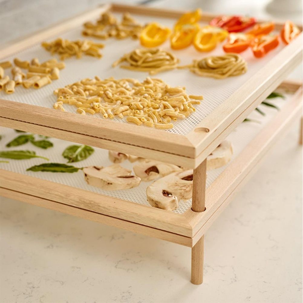 Pasta Drying Rack Herb Drying Rack Stackable Food Dryer for Household Kitchen Food and Vegetable Dehydration - Image 5